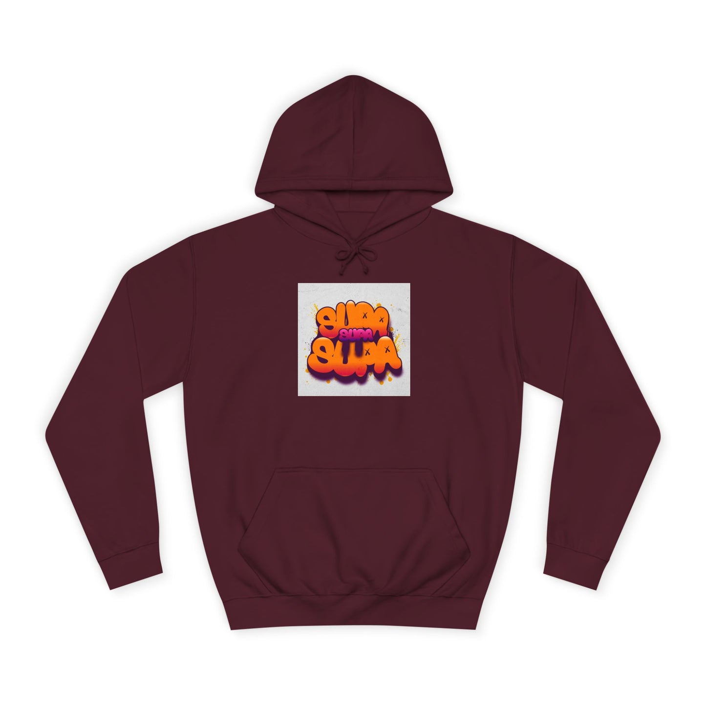 Vibrant Unisex Supa Supa Hoodie with Graffiti Design, Streetwear, Casual Wear, Gift, Fall Fashion, Trendy Spirit