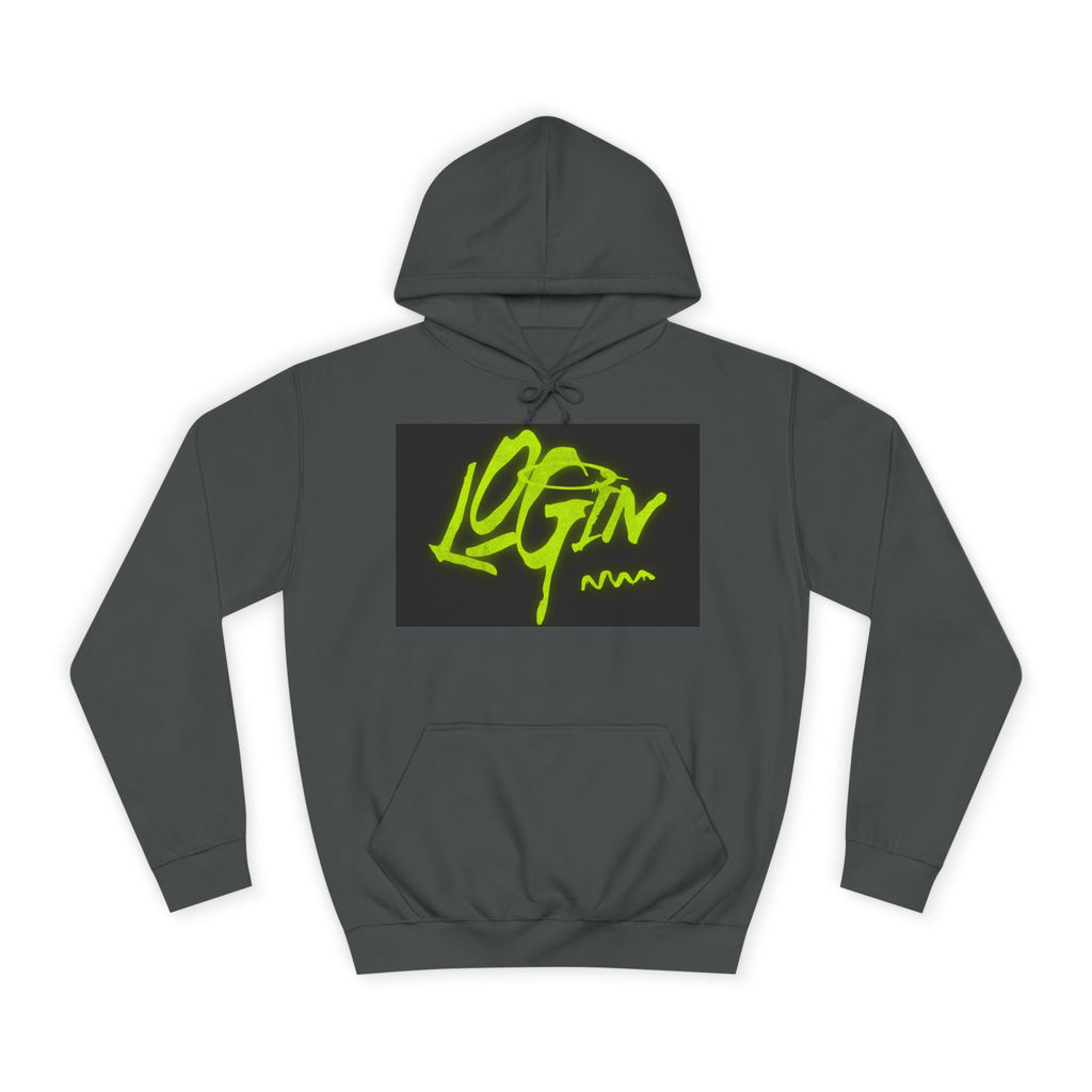 Trendy Unisex Hoodie - 'LOGIN' Graphic Design
