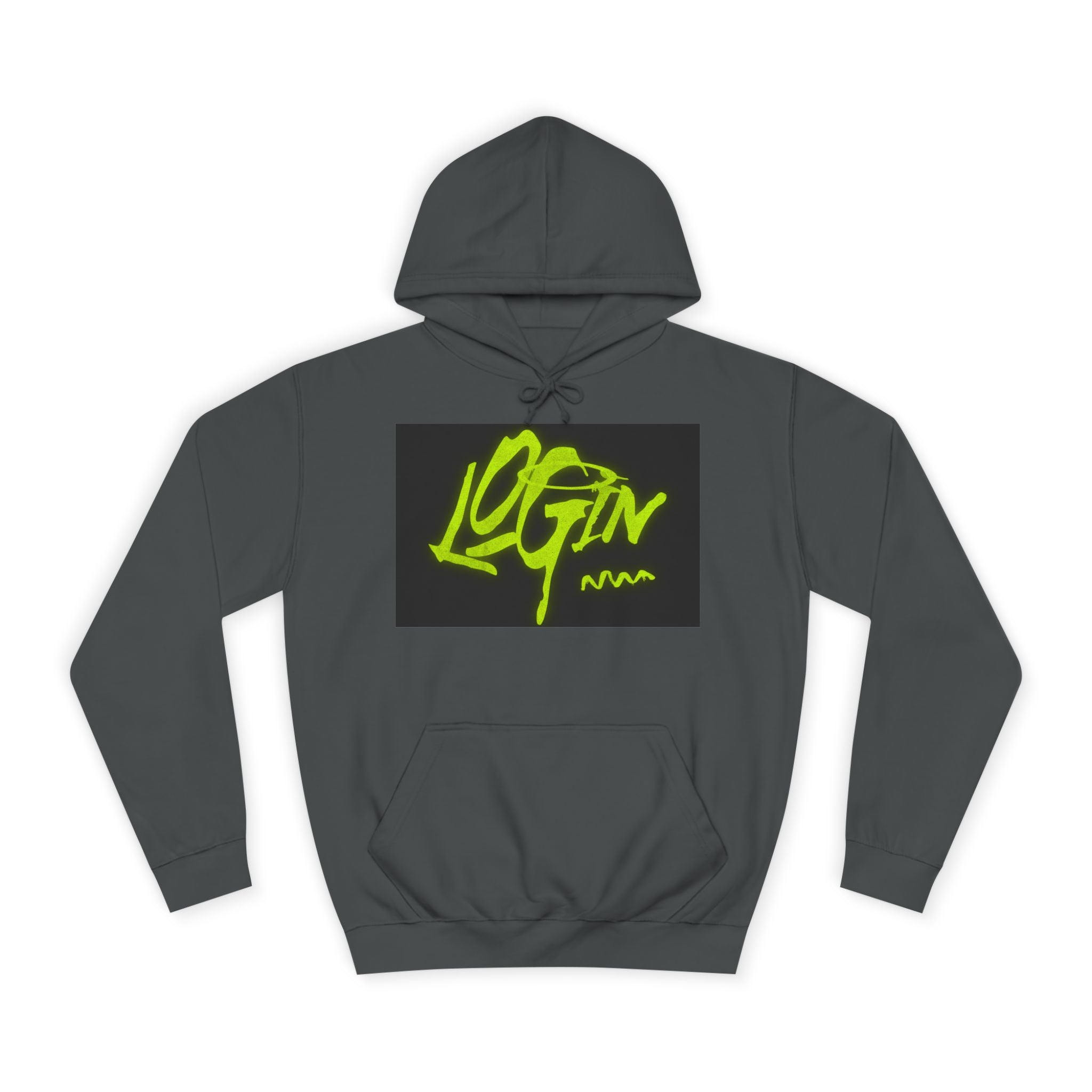 Trendy Unisex Hoodie - 'LOGIN' Graphic Design