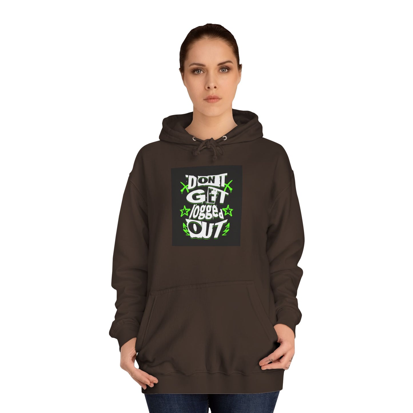 Vibrant Unisex Hoodie - Perfect for Life, Casual Outings & Gift Ideas - Fun Design: 'Don't Get Logged Out!'