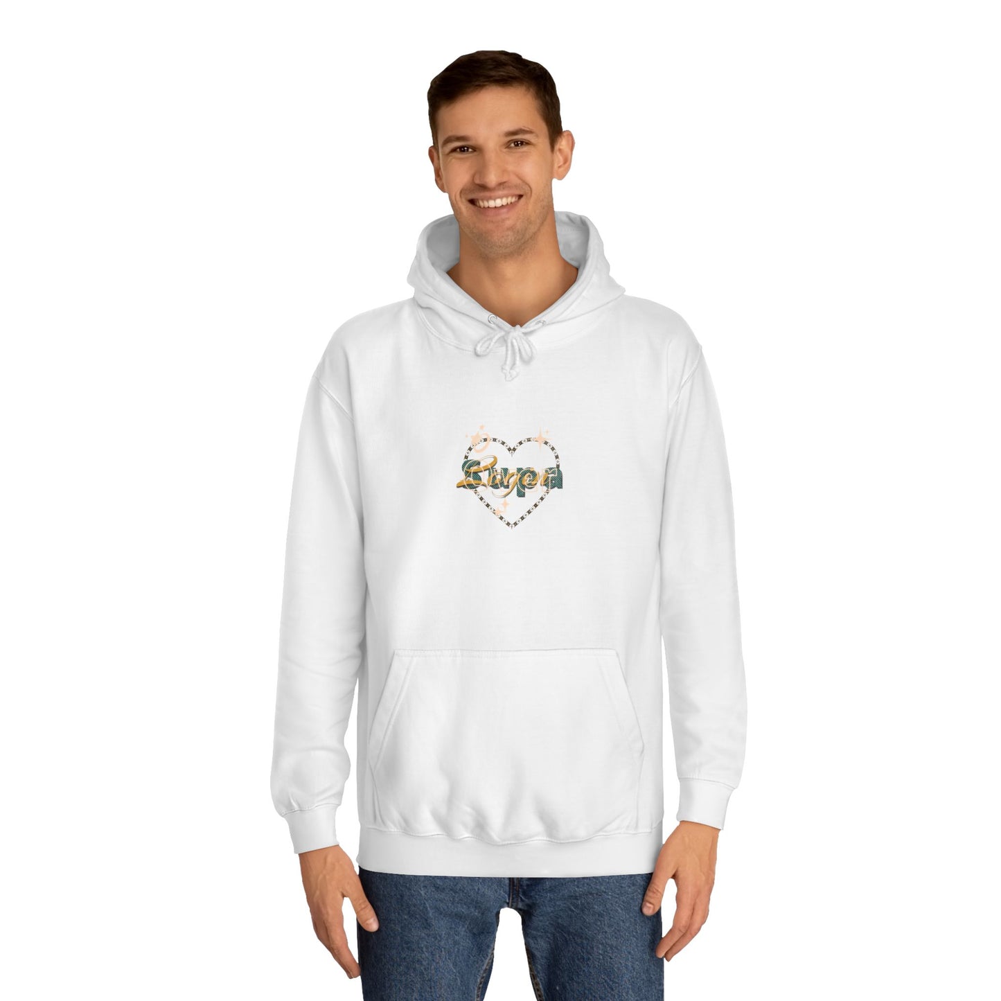 Charming Heart Hoodie with Floral Design, Unisex Casual Sweatshirt, Trendy Gift, Relaxed Wear, Unique Apparel