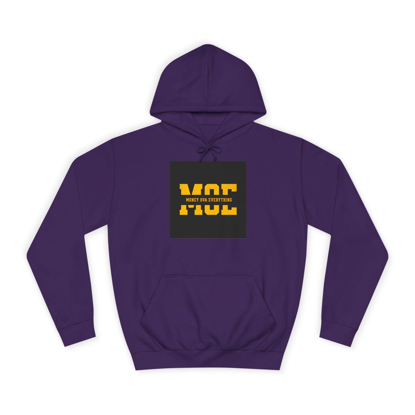 Unisex Hoodie with Bold Message, Money Ova Everything, Perfect for Every day, Money Over Everything, Casual Wear