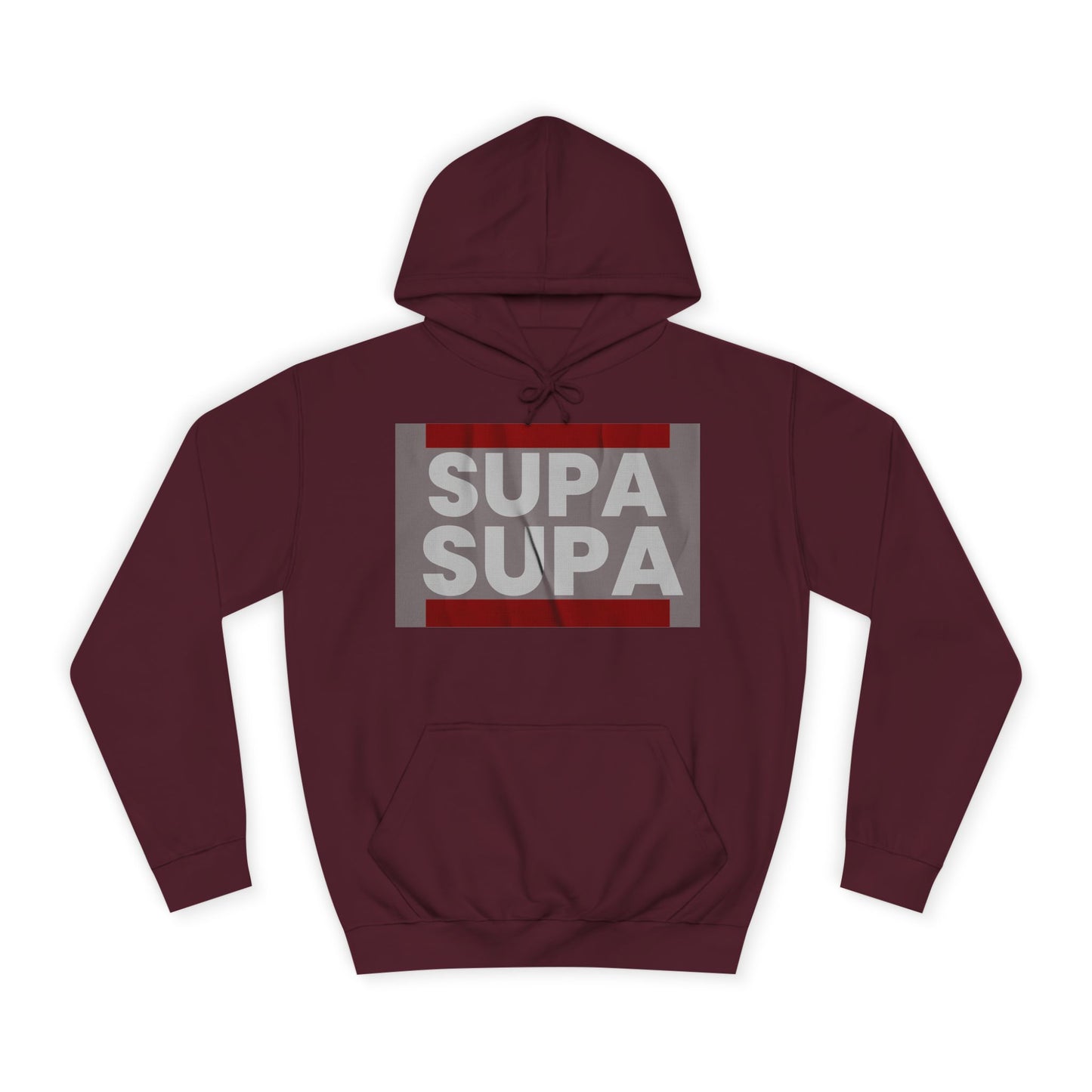 Unisex Hoodie with 'SUPA SUPA' Design, Cool Casual Wear, Perfect, Gifts for Graduates, Cozy Layering