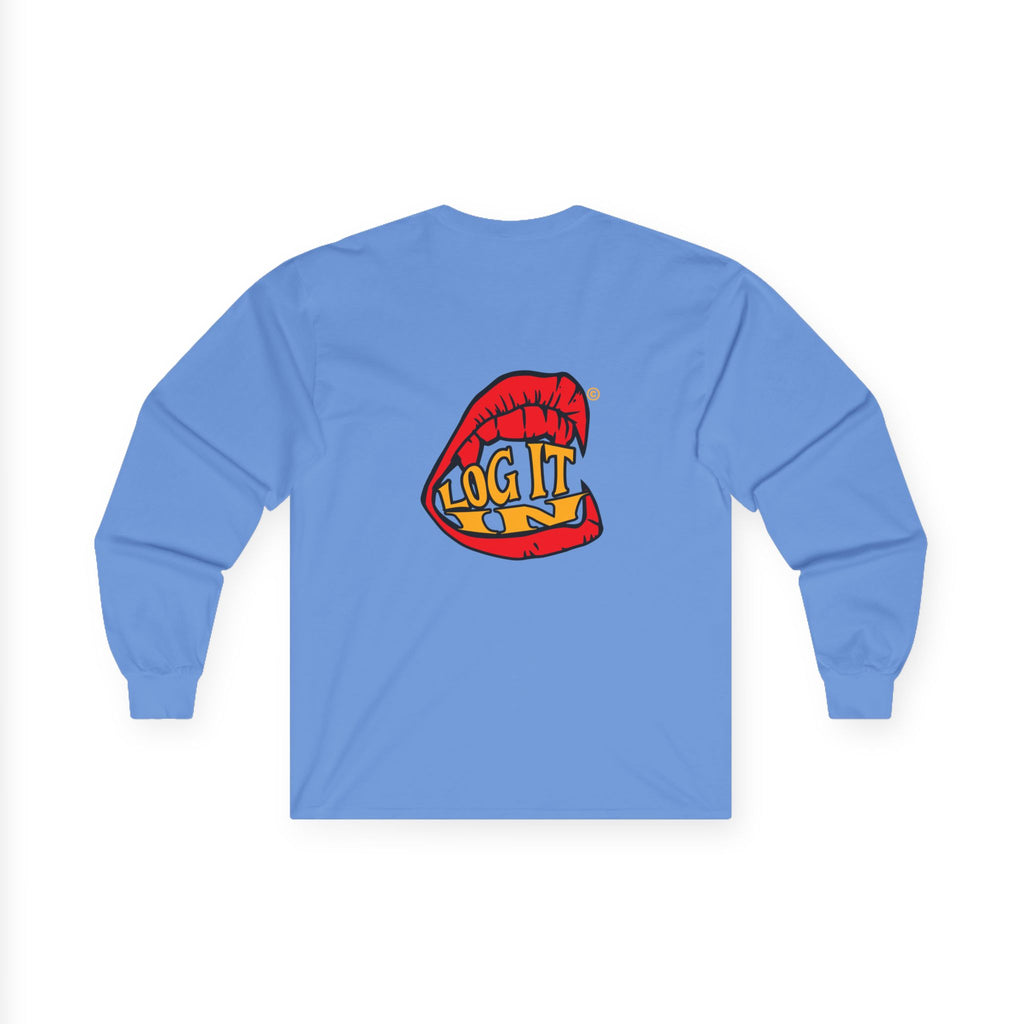 "Log It in" Graphic Long Sleeve Tee