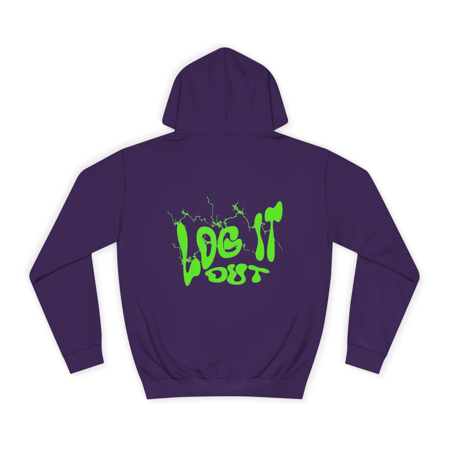 Vibrant Unisex Hoodie - "Log It Out" Motivational Wear, Perfect for Casual Days, Every day Life, Gift Eco-Friendly Style