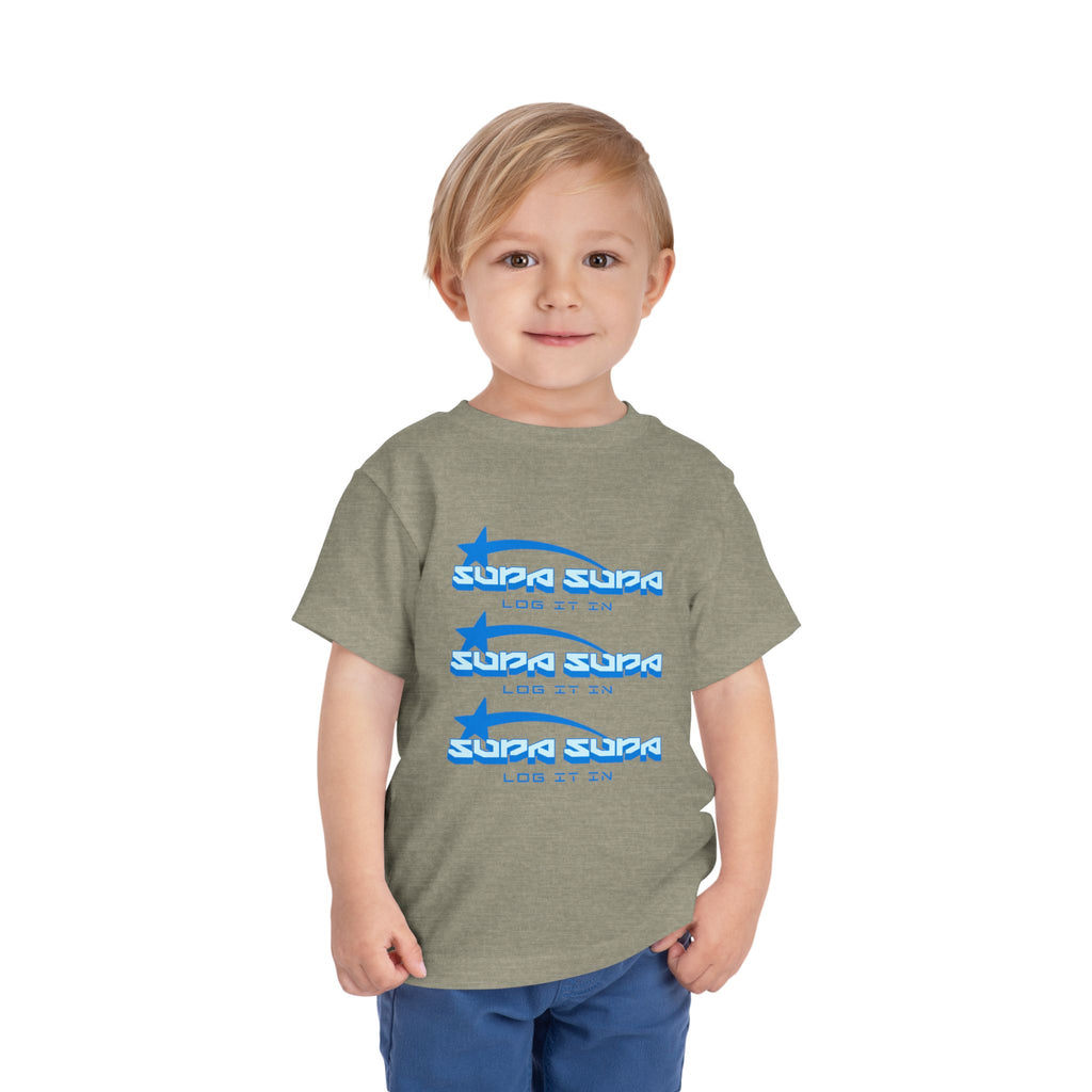 Toddler Tee — Blue Star 'Supa Supa' Graphic Shirt