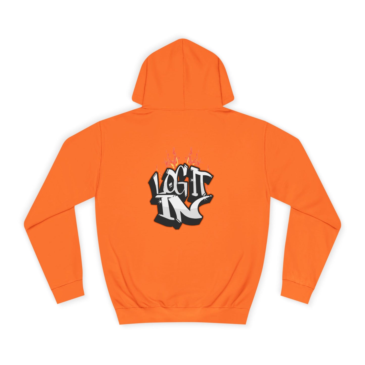 Stylish Unisex Log it in Hoodie, Casual Streetwear, Graphic Pullover, Trendy Everyday Wear, Cozy Hoodie