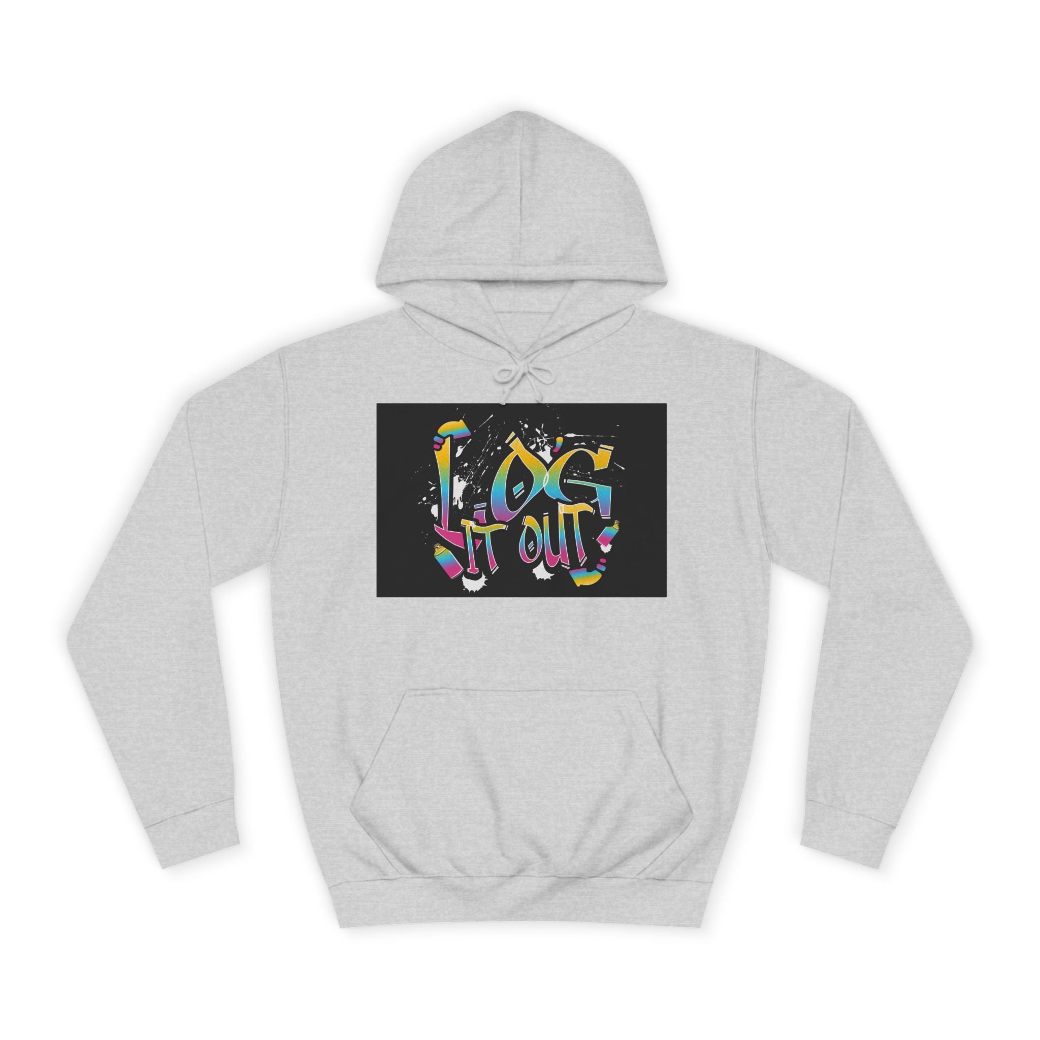 Colorful Unisex log it out Hoodie - Perfect for Students, Casual Wear, Gifts, Relaxed Style, trendy wear