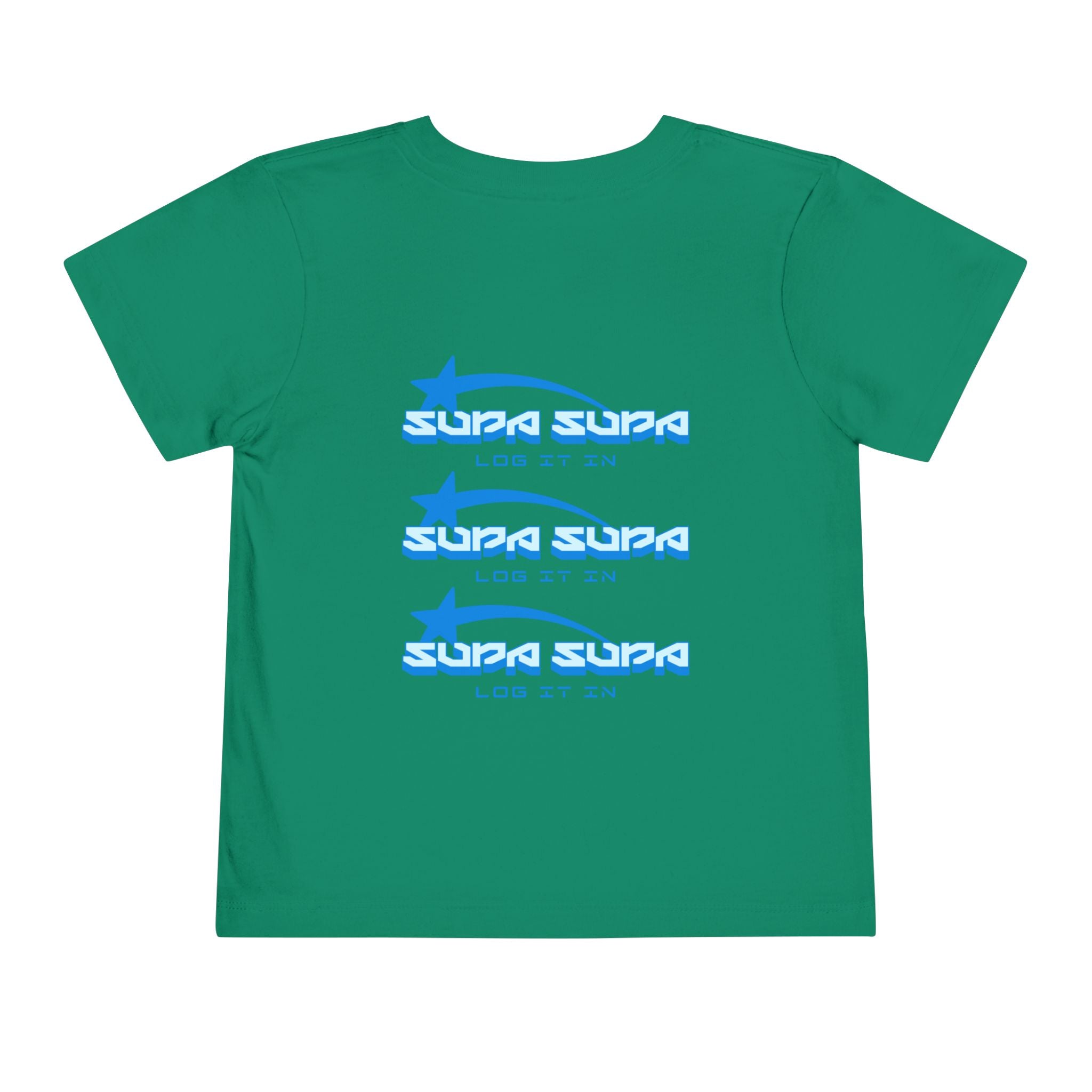 Toddler Tee — Blue Star 'Supa Supa' Graphic Shirt