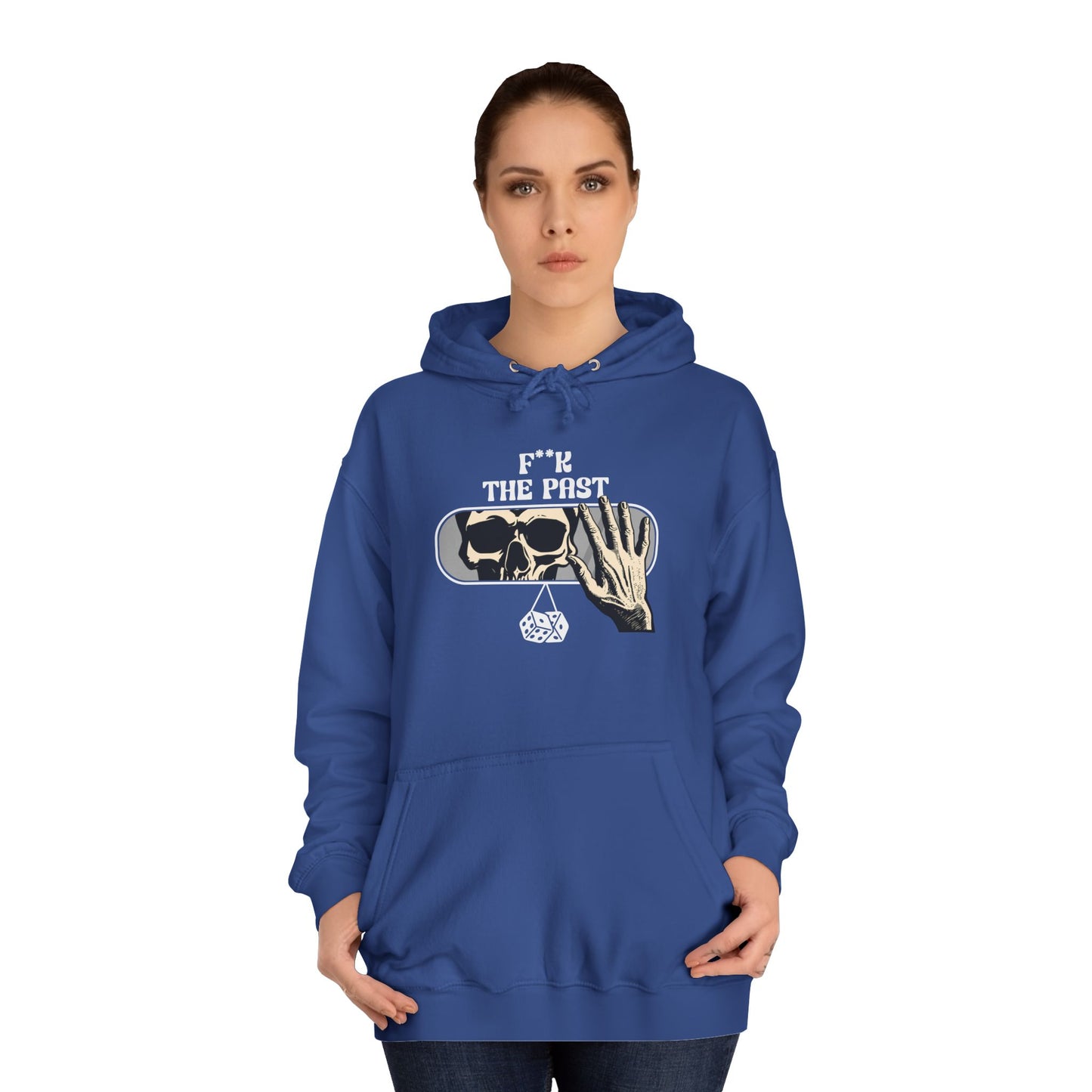 Unisex Hoodie with Bold Message - "F*k The Past" - Casual Wear, Gifts for Graduates, Unique Streetwear, Motivational Apparel