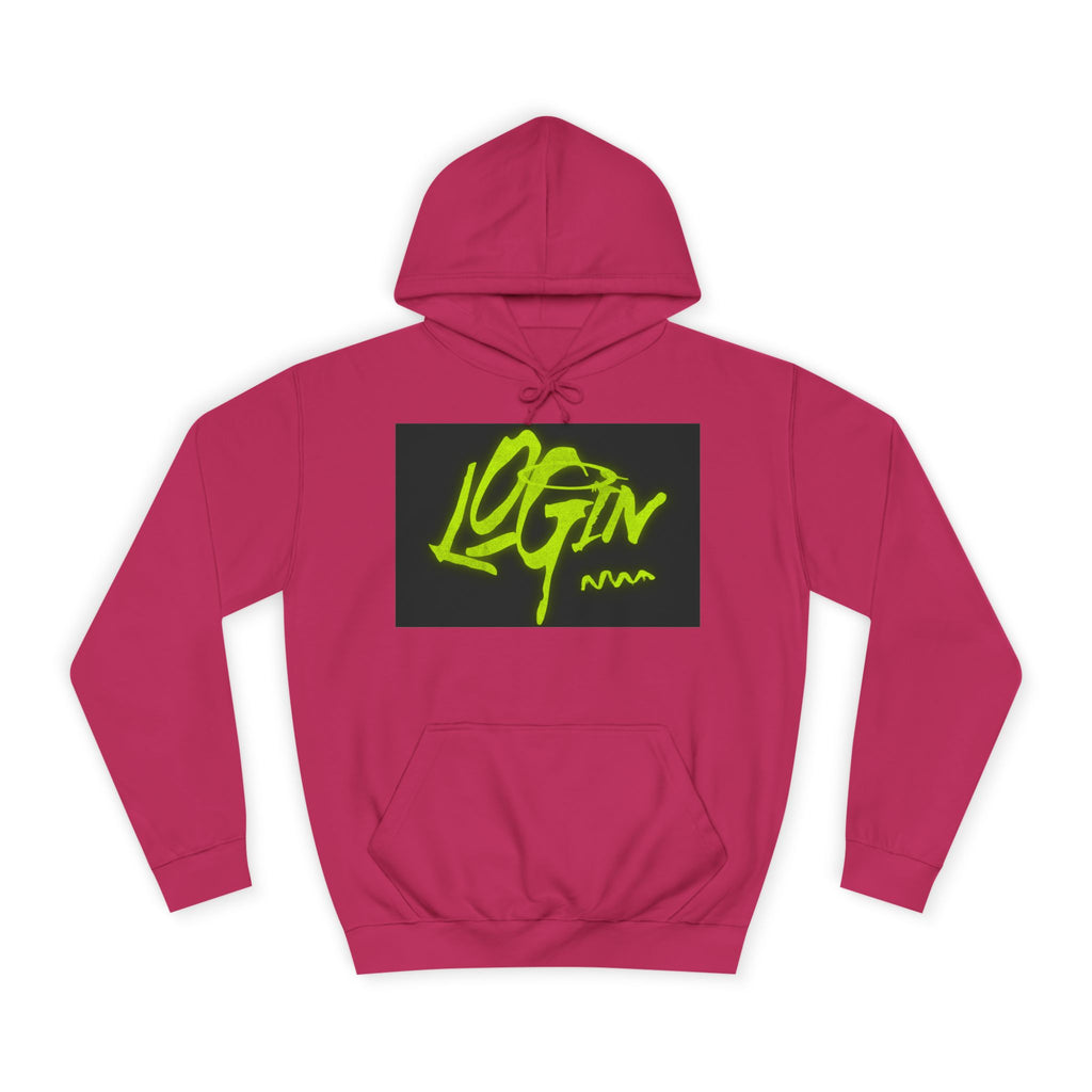 Trendy Unisex Hoodie - 'LOGIN' Graphic Design