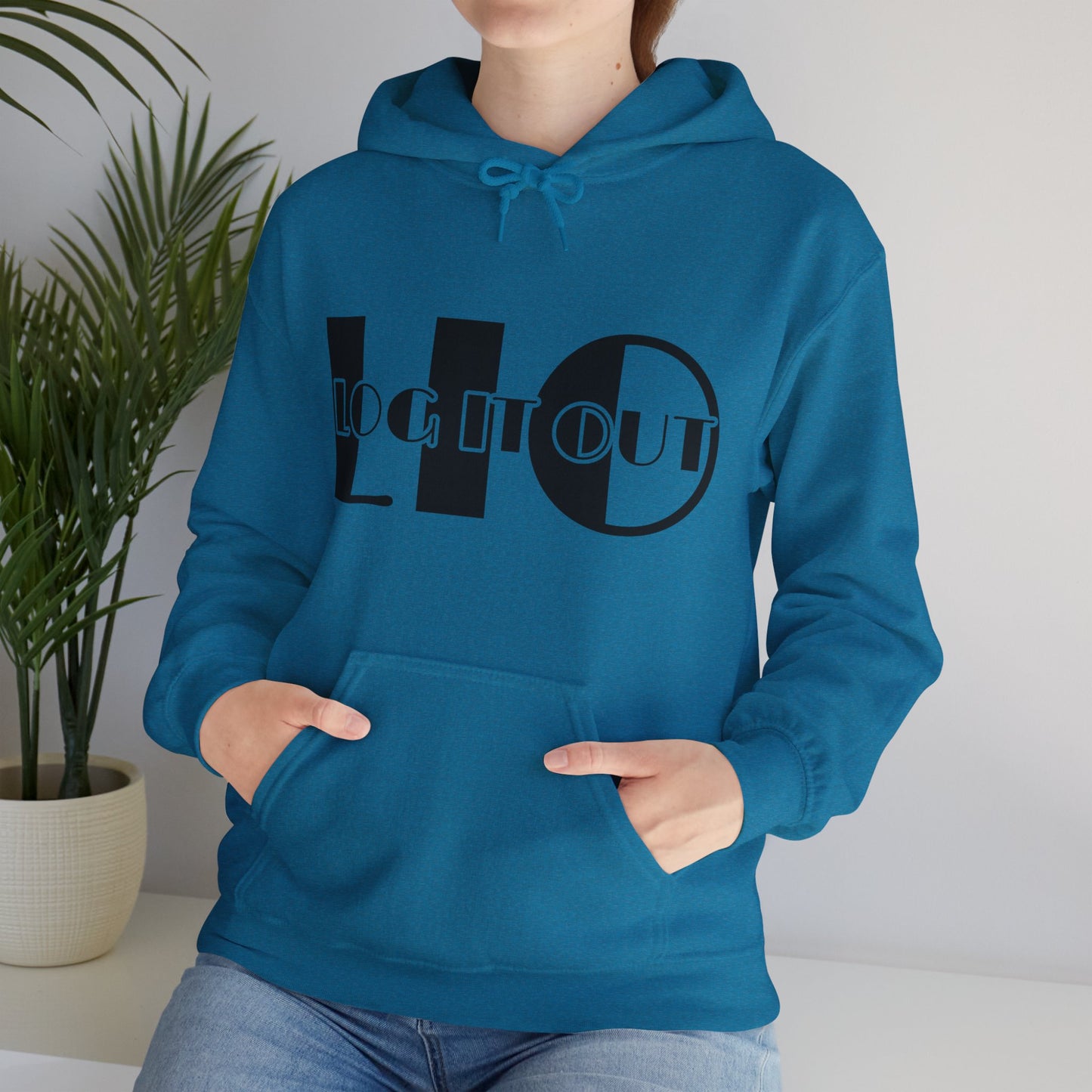 Log it out Unisex Heavy Blend™ Hooded Sweatshirt