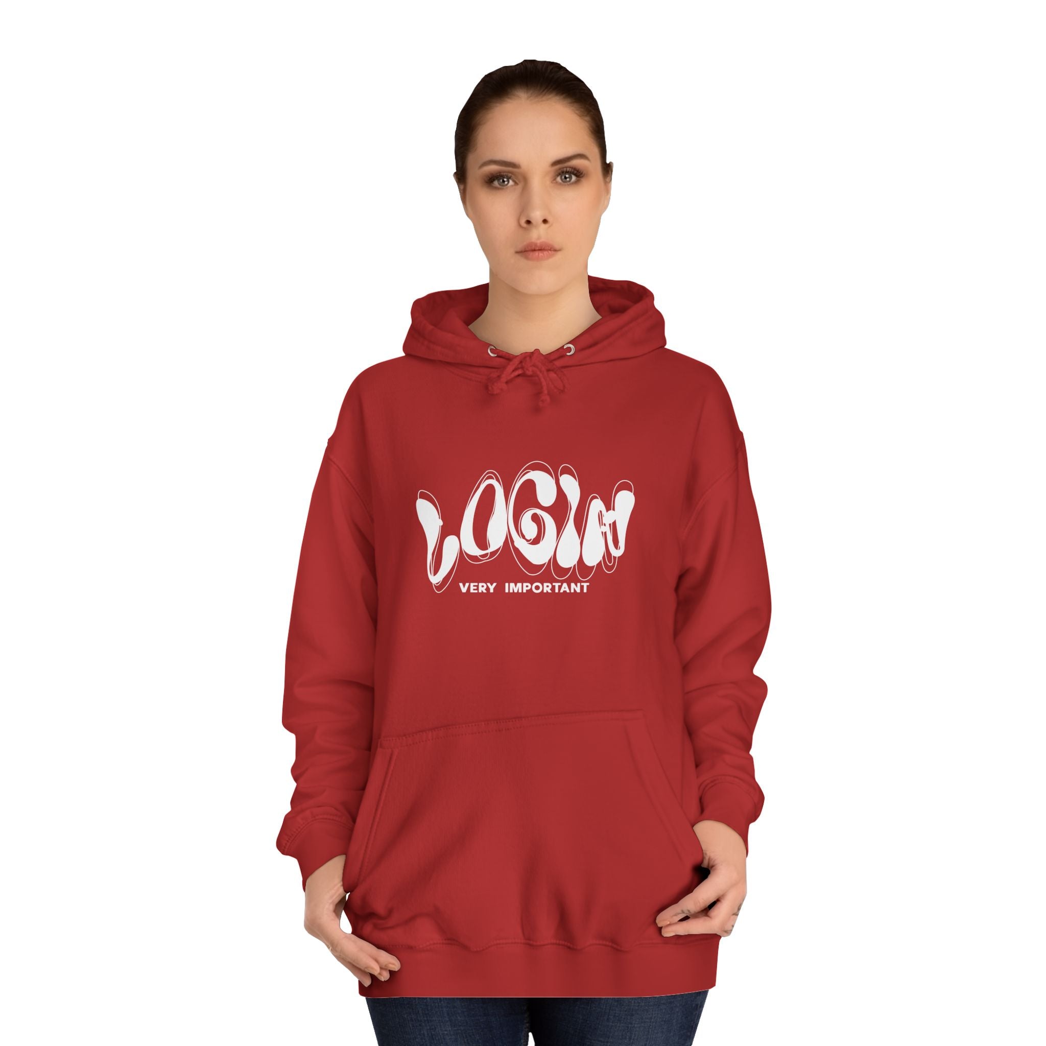Cool College Unisex Hoodie - LOGIN, Apparel, Funny Hoodie, Gift, Cozy Wear,Trendy Fashion