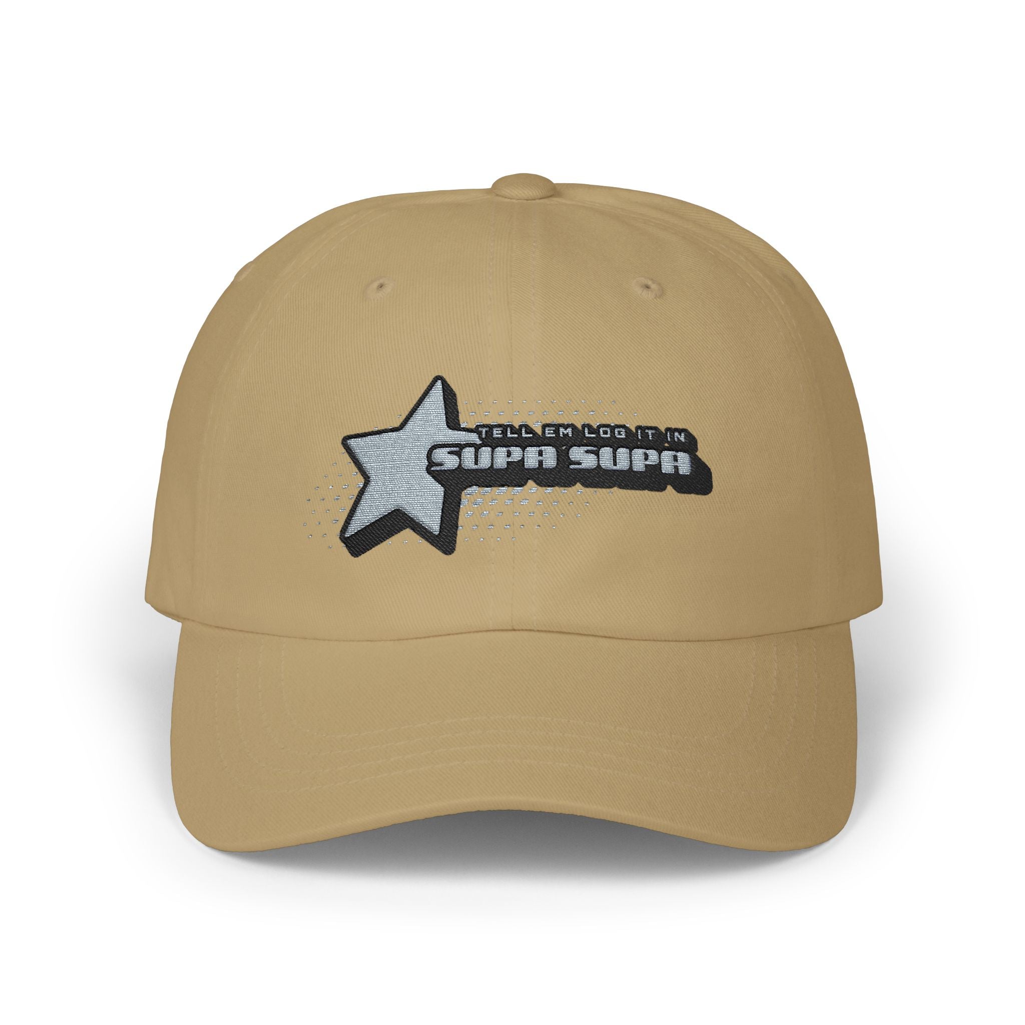 Shooting Star Embroidered Cap — 'Tell em log it in' Hat
