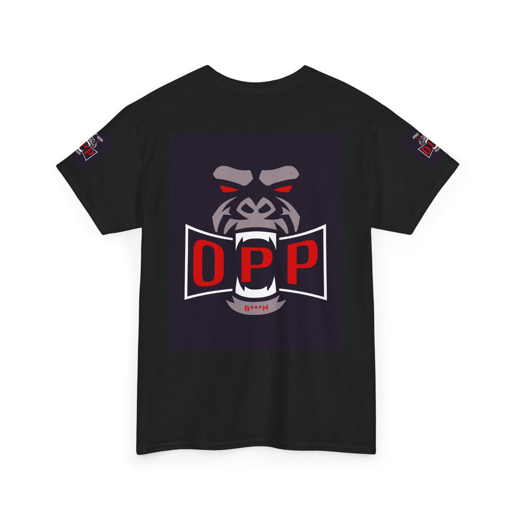 Gorilla OPP Graphic Tee — Bold Red & Black Urban Streetwear Shirt