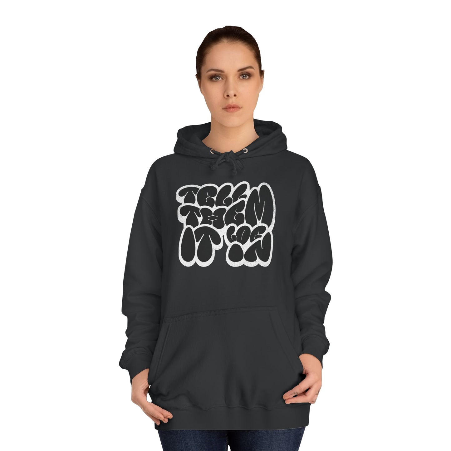 Unisex log it in Hoodie, Trendy Apparel, Casual Streetwear, Perfect for Gifts, Everyday Comfort Wear