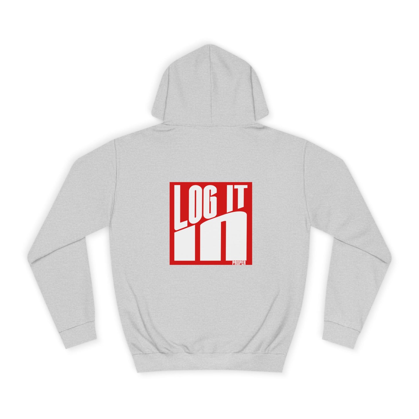 Unisex Log it in Hoodie - Trendy Campus Style, Casual Wear, Cozy Gift, Comfortable Lounge Hoodie, Essentials