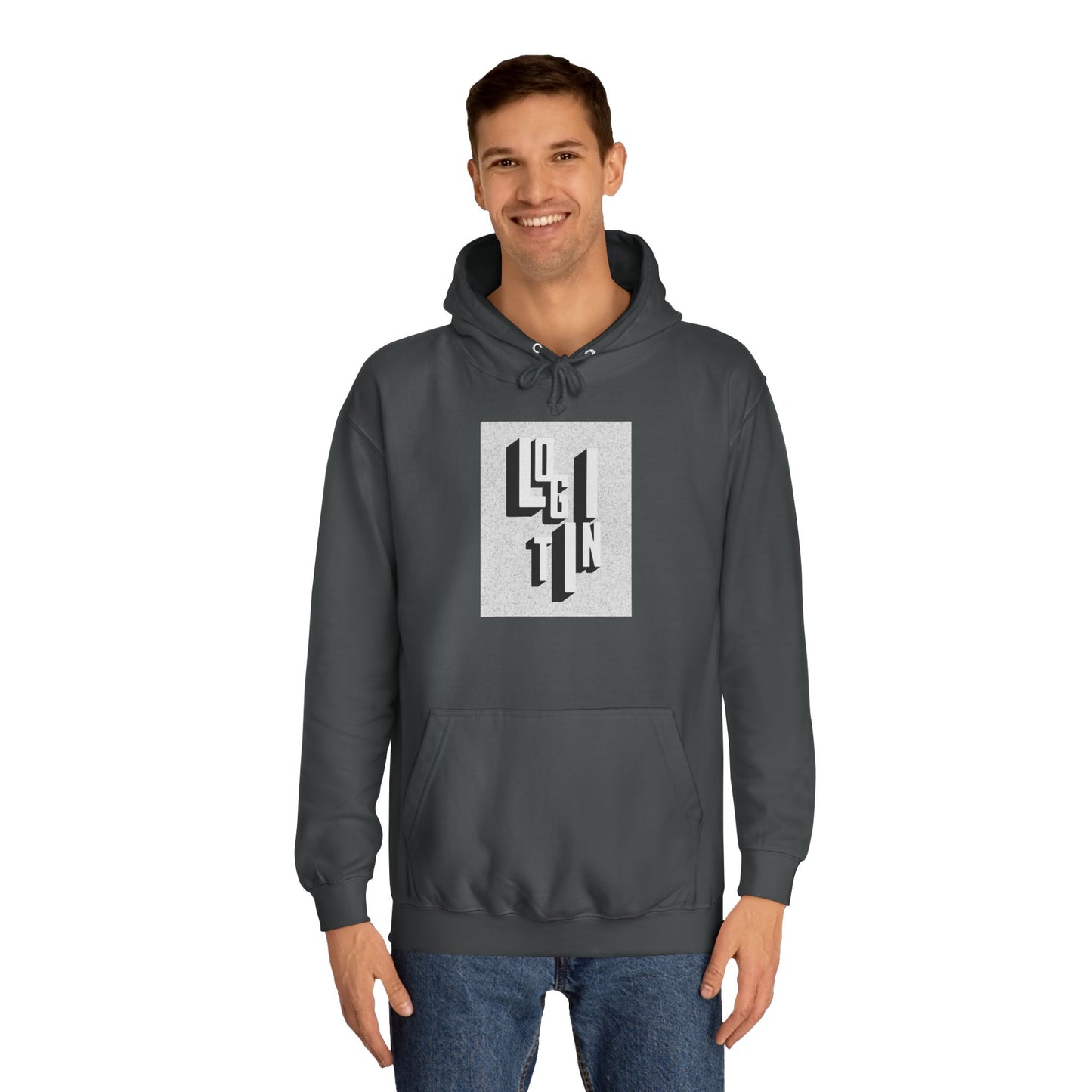 Minimalist Hoodie, Unisex Sweatshirt, Cozy Campus Wear, Student Gift, Modern Graphic Hoodie