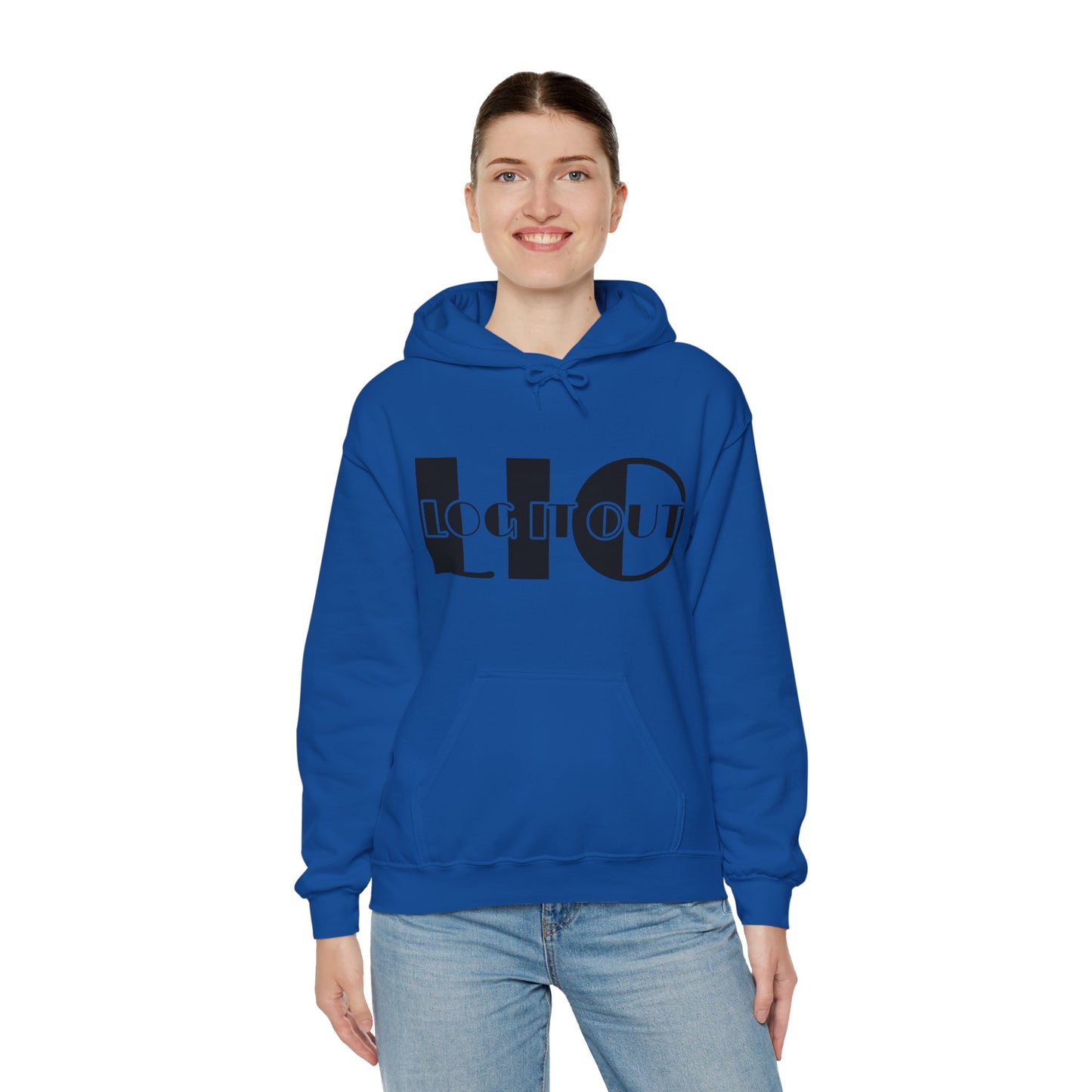 Log it out Unisex Heavy Blend™ Hooded Sweatshirt