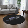 Round Rug — 'Real Proper' Retro Star Graphic Rug