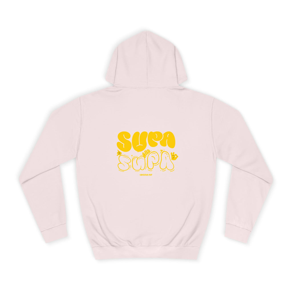 Cheerful Unisex Supa Supa Hoodie - Cozy Streetwear, Campus Style, Trendy Gift, Relaxed Fit, Perfect for Every day