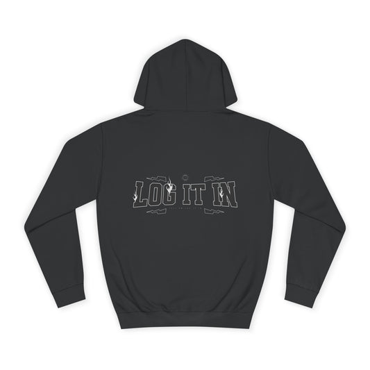 Unisex Hoodie - Log It In, Cozy Sweatshirt, Wear, Gift, Casual Outfit