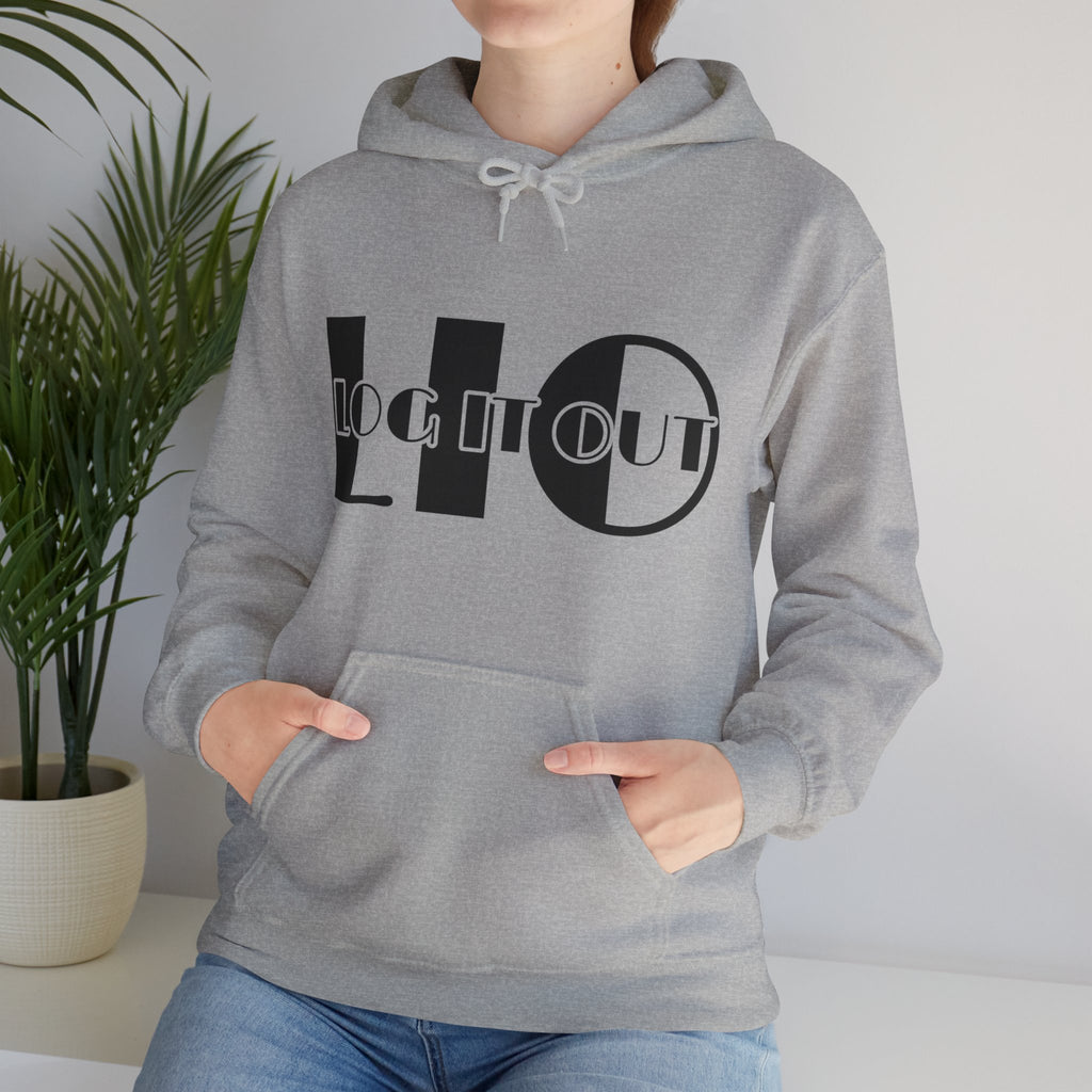 Log it out Unisex Heavy Blend™ Hooded Sweatshirt
