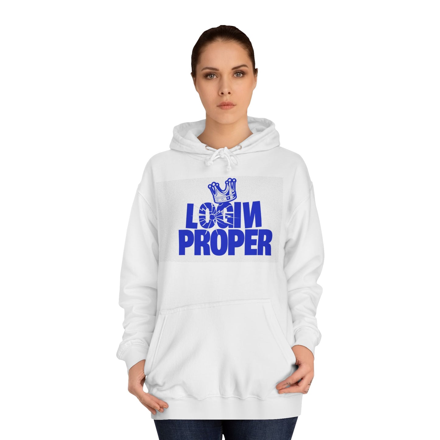 Unisex Hoodie - 'Login Proper' Trendy Spirit Wear, Casual Streetwear, Gift, Cozy Lounge Sweatshirt
