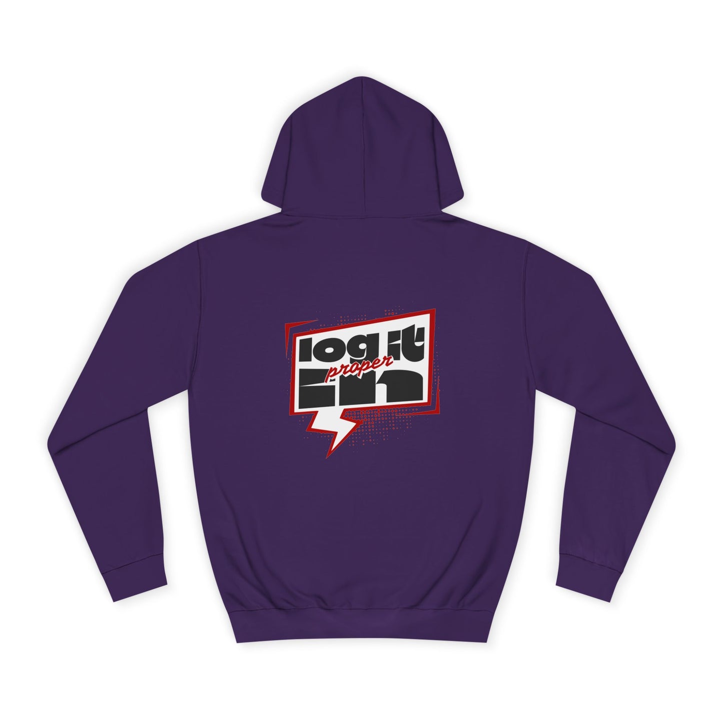 Unisex Log it in Hoodie - Casual Streetwear, College Apparel, Gift, Comfortable Hoodie, Unique Graphic Sweatshirt