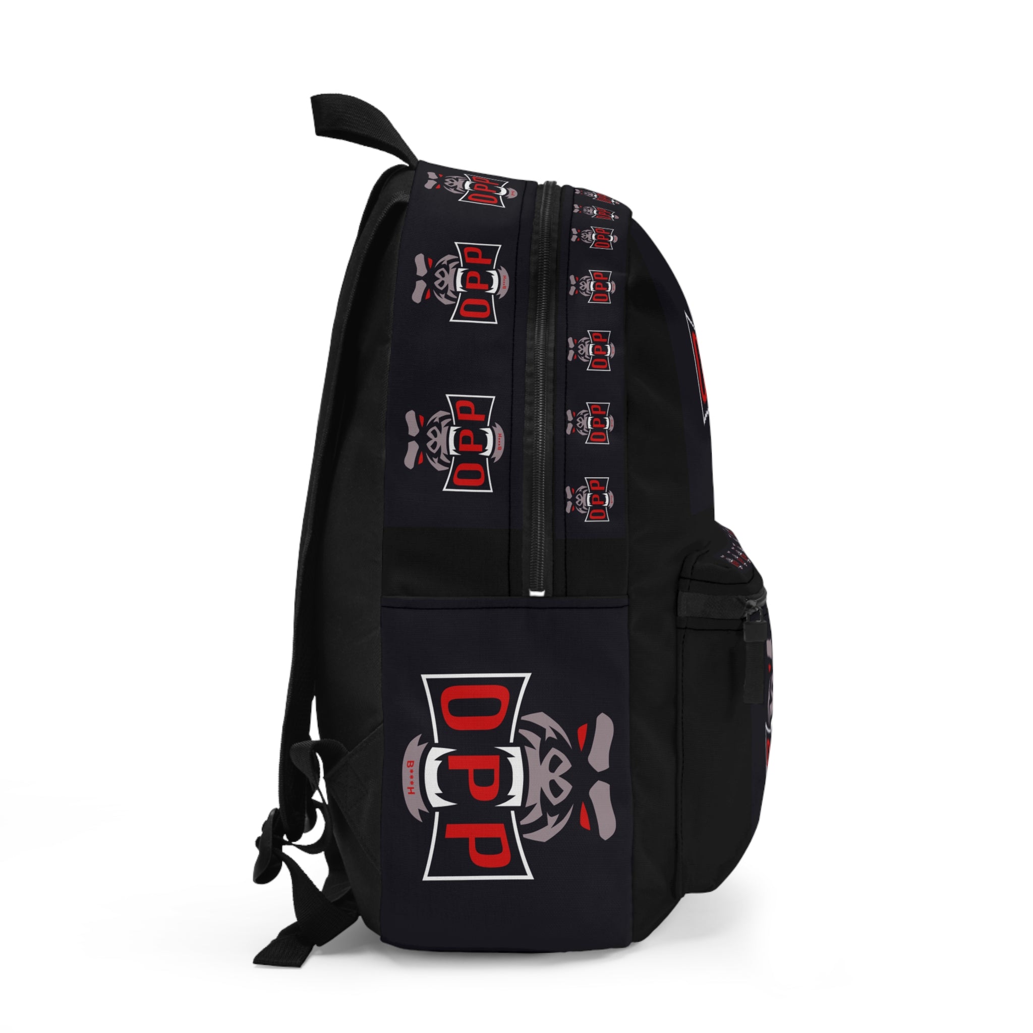 OPP Gorilla Logo Backpack — Black Graphic School & Travel Bag