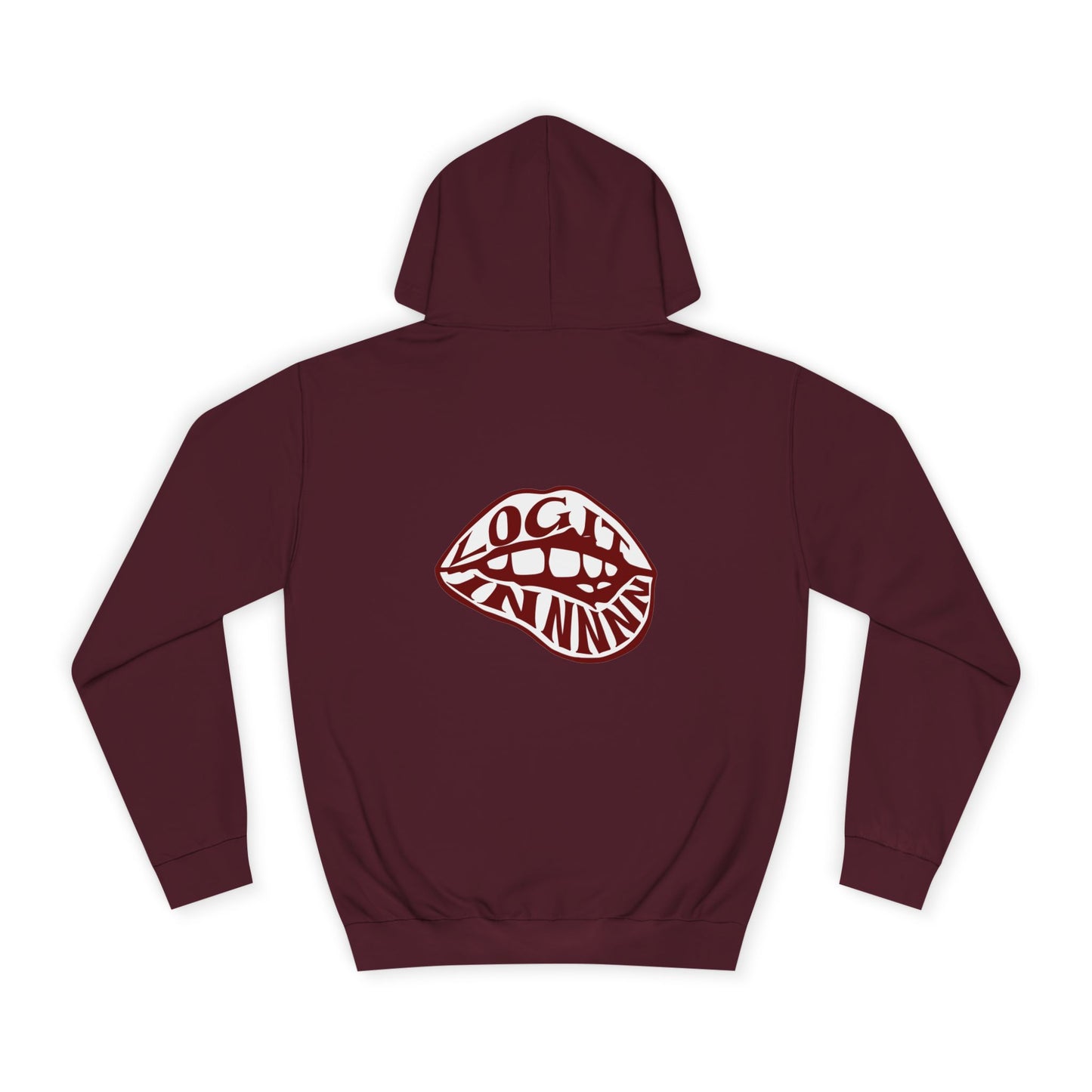 Trendy Unisex Hoodie with Bold Log it in Design, Stylish trendy Wear, Cozy Sweatshirt, Casual Outfit, Fun Gift