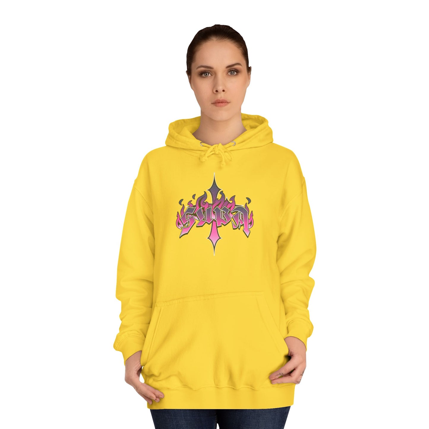 Trendy Unisex Supa Hoodie with Bold Graphic Design