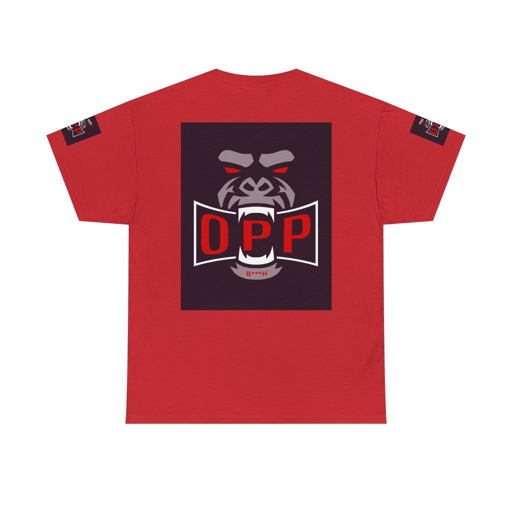 Gorilla OPP Graphic Tee — Bold Red & Black Urban Streetwear Shirt