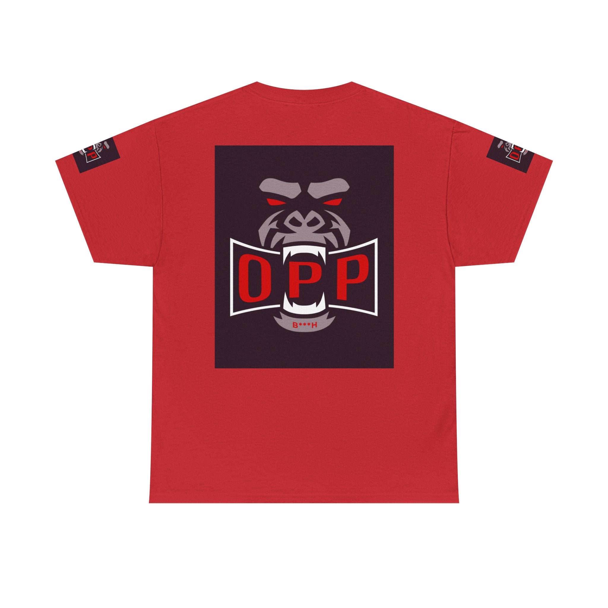 Gorilla OPP Graphic Tee — Bold Red & Black Urban Streetwear Shirt
