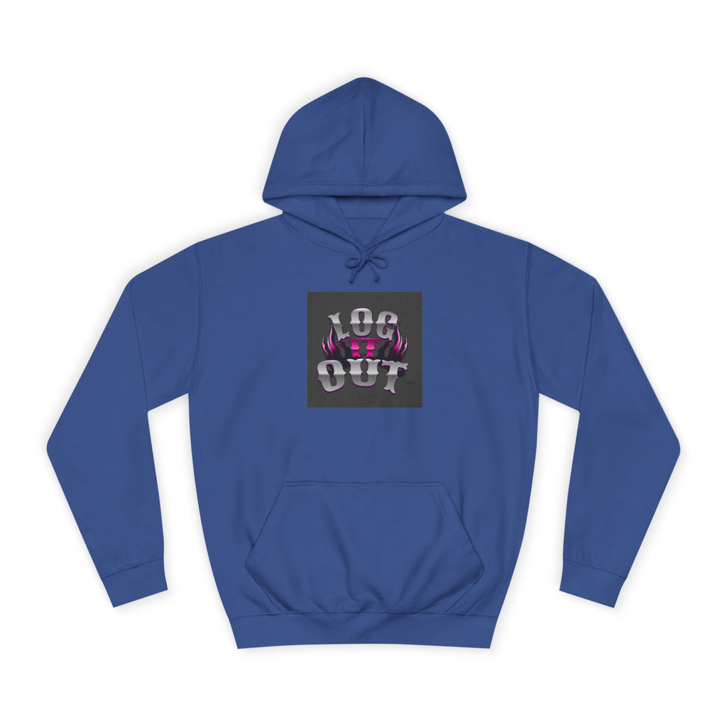 Cool Unisex Log it out Hoodie, Perfect for Any one, Trendy Custom Apparel, Casual Wear, Gift, Streetwear Style