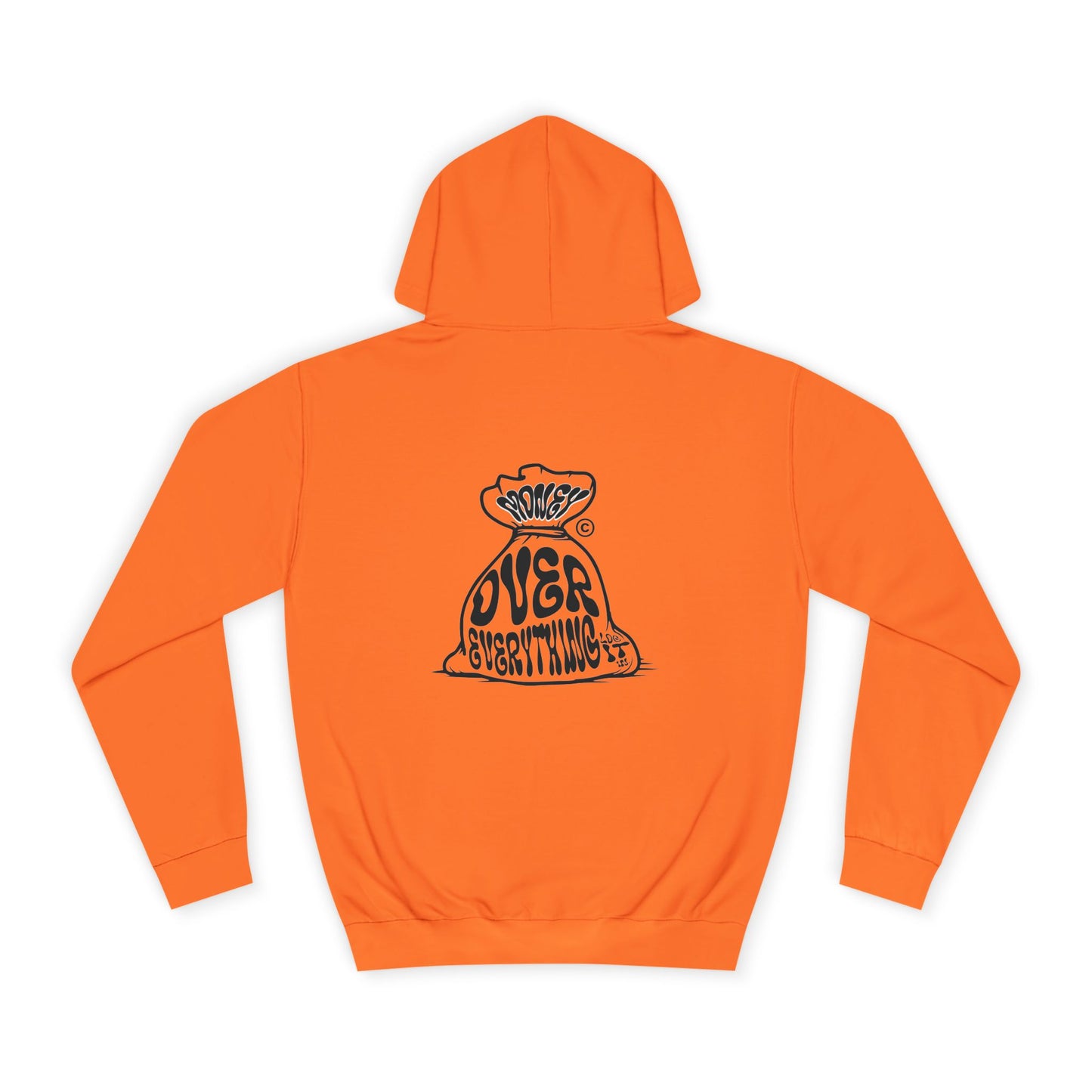 Unisex Money Over Every thing Hoodie with Graphic, Cozy Casual Wear, Perfect Gift, Trendy Hooded Sweatshirt
