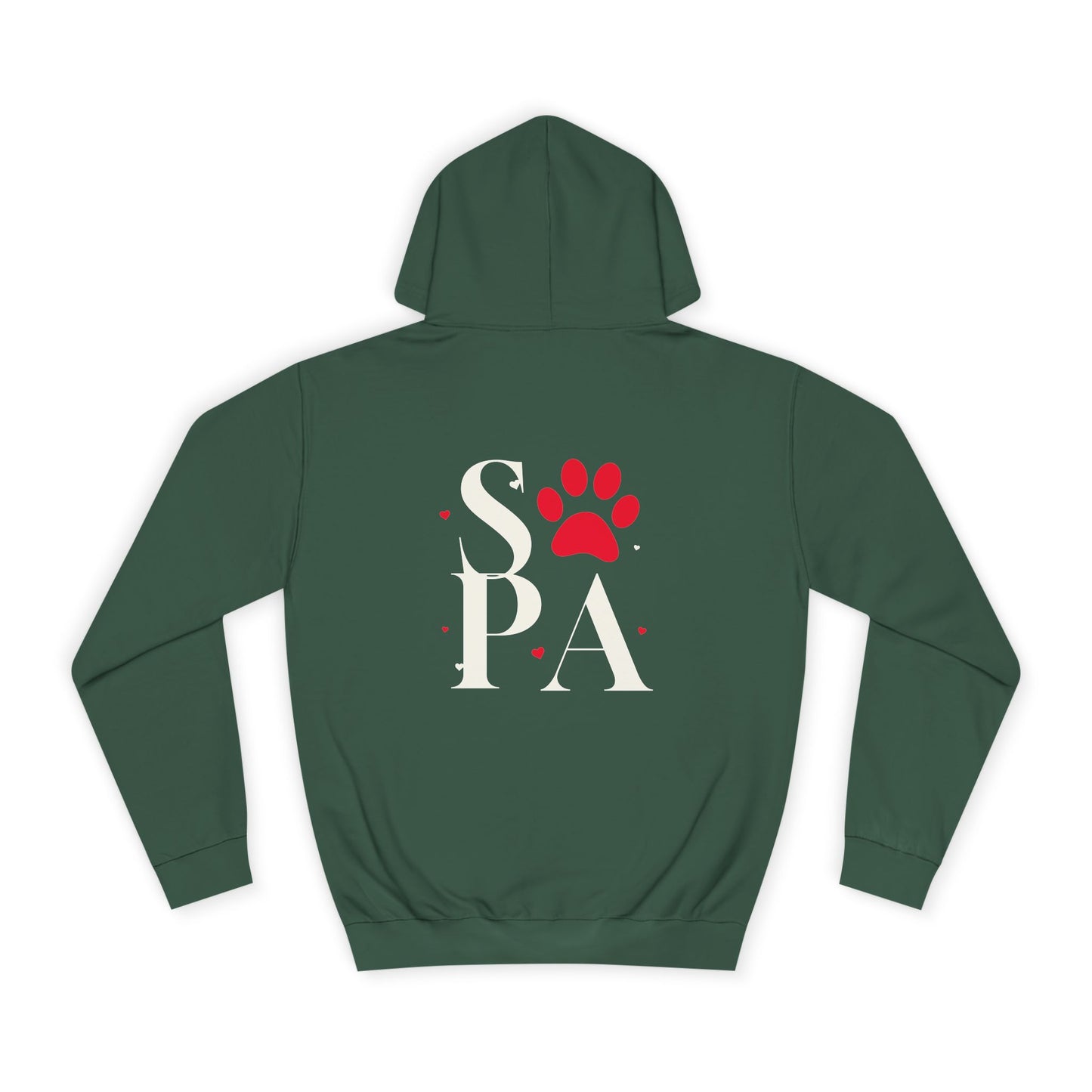 Cozy Hoodie with Paw Print | Unisex Sweatshirt, Gift for Animal Lovers, Apparel, Casual Wear, Birthday