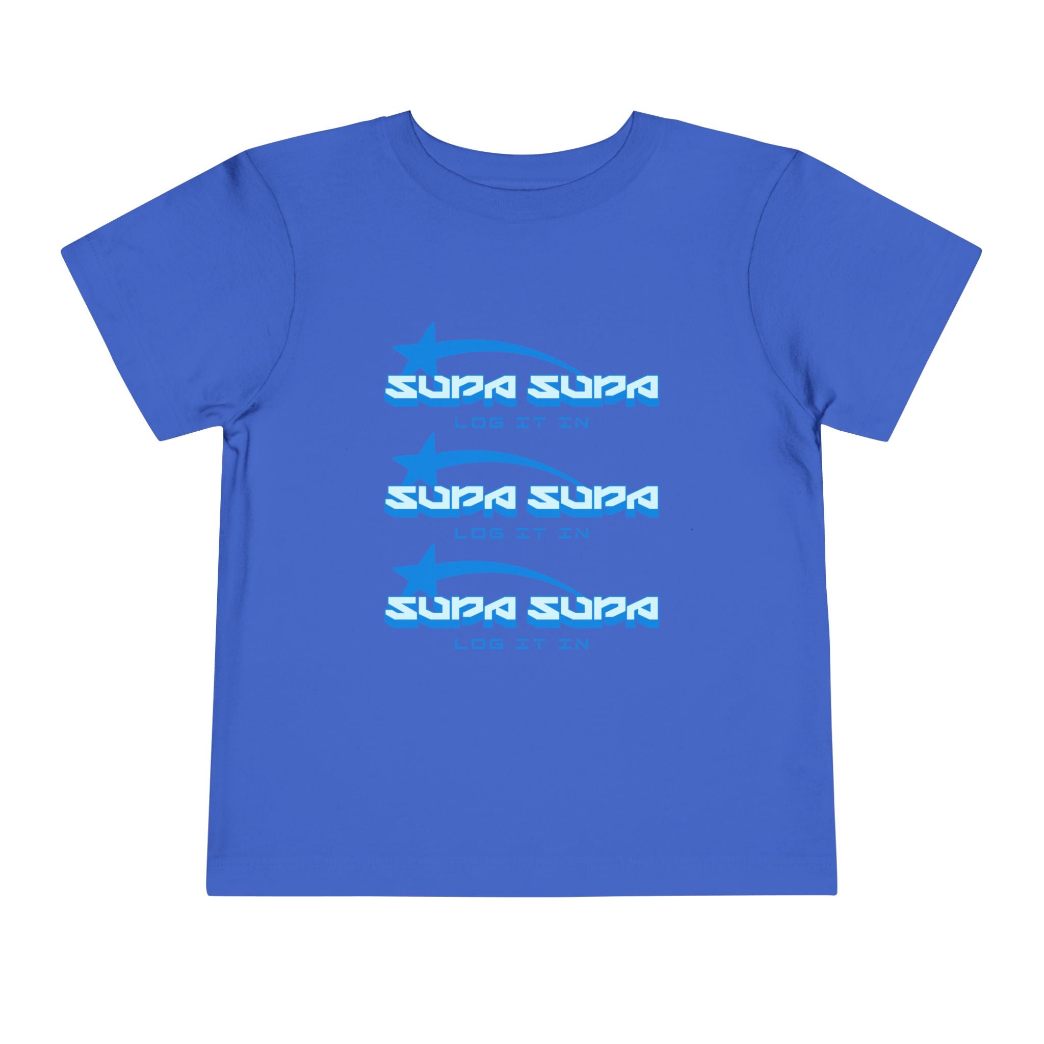 Toddler Tee — Blue Star 'Supa Supa' Graphic Shirt