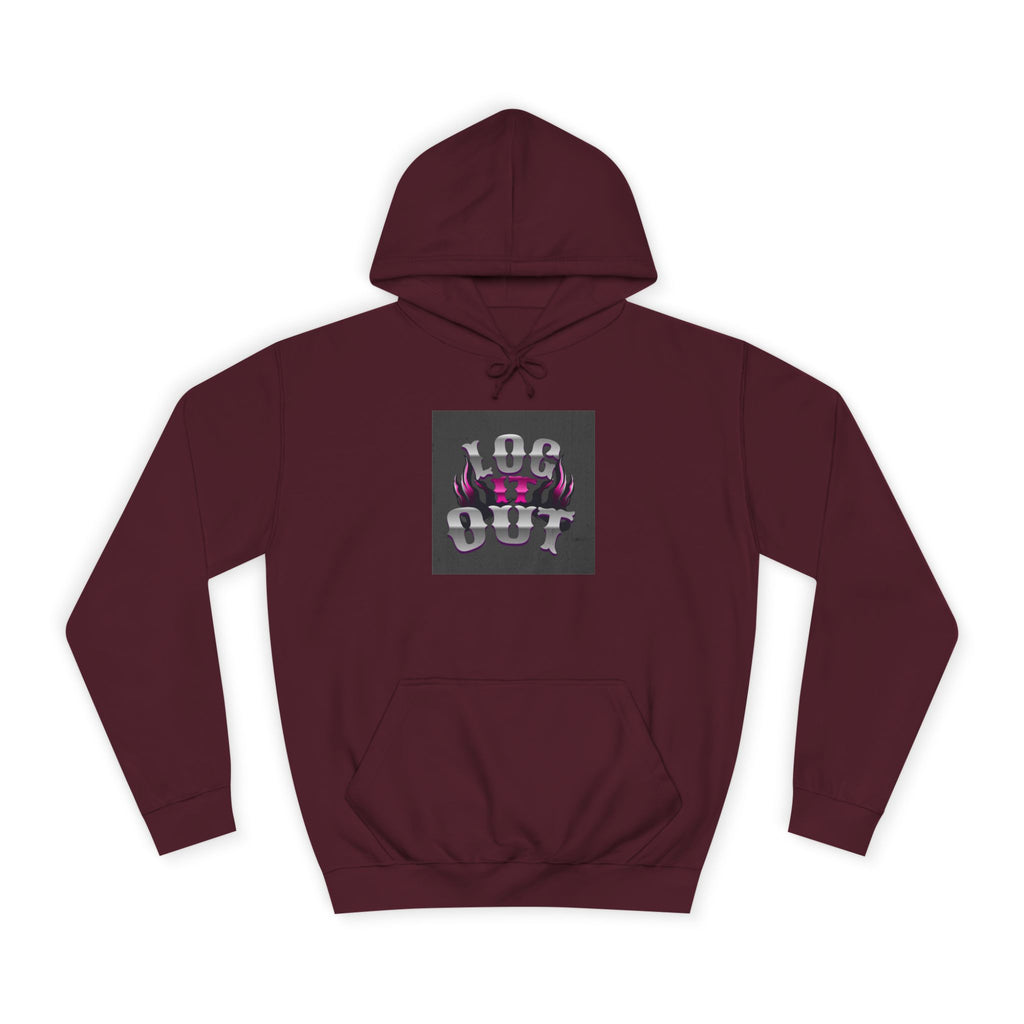 Cool Unisex Log it out Hoodie, Perfect for Any one, Trendy Custom Apparel, Casual Wear, Gift, Streetwear Style