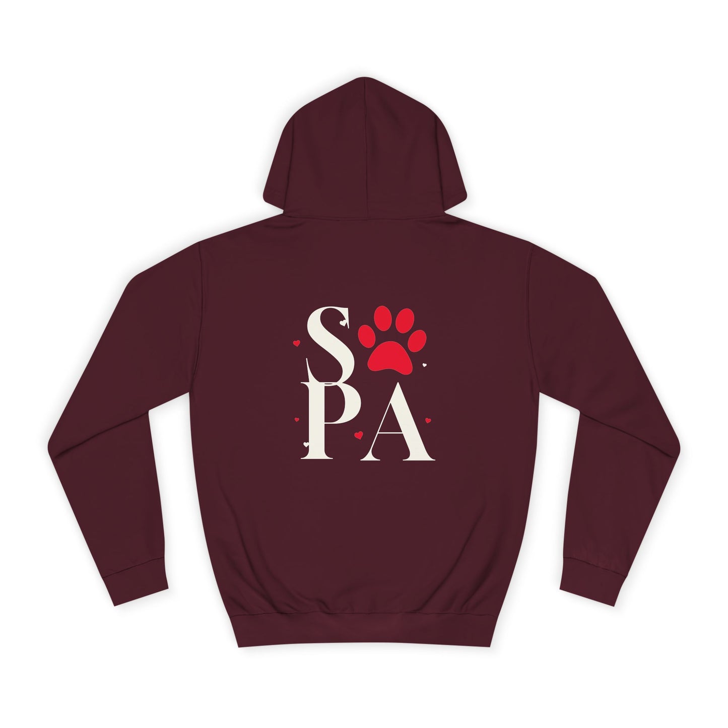 Cozy Hoodie with Paw Print | Unisex Sweatshirt, Gift for Animal Lovers, Apparel, Casual Wear, Birthday