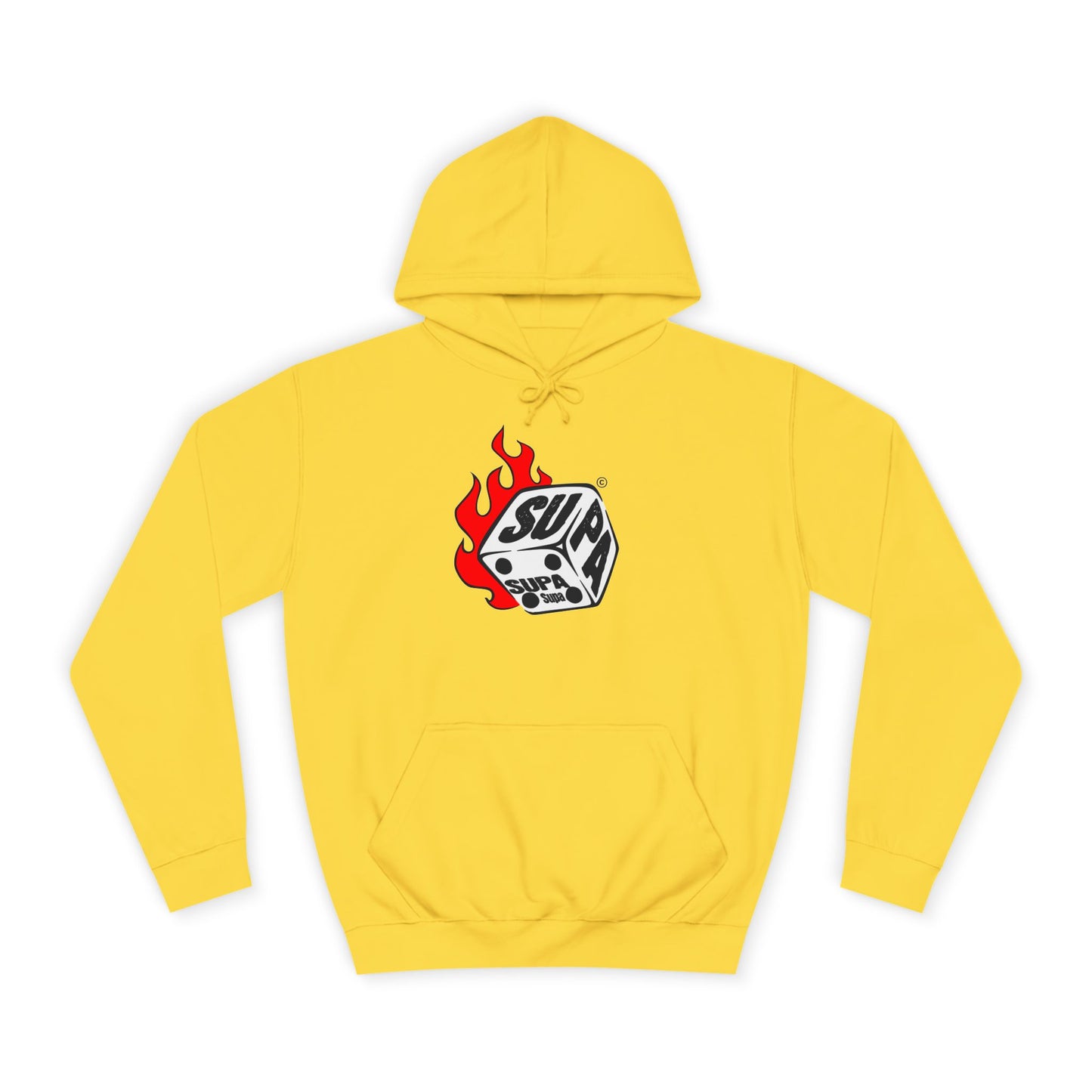 Cool Fire Graphic Unisex SUPA Hoodie, Apparel, Streetwear, Casual Wear, Unique Hooded Sweatshirt