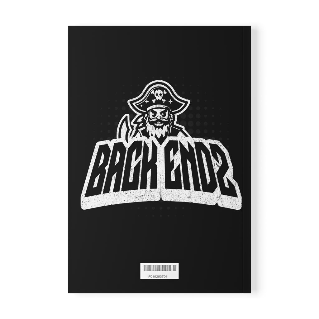 Pirate 'Back Endz' A5 Softcover Notebook — Programmer Dev Team Journal