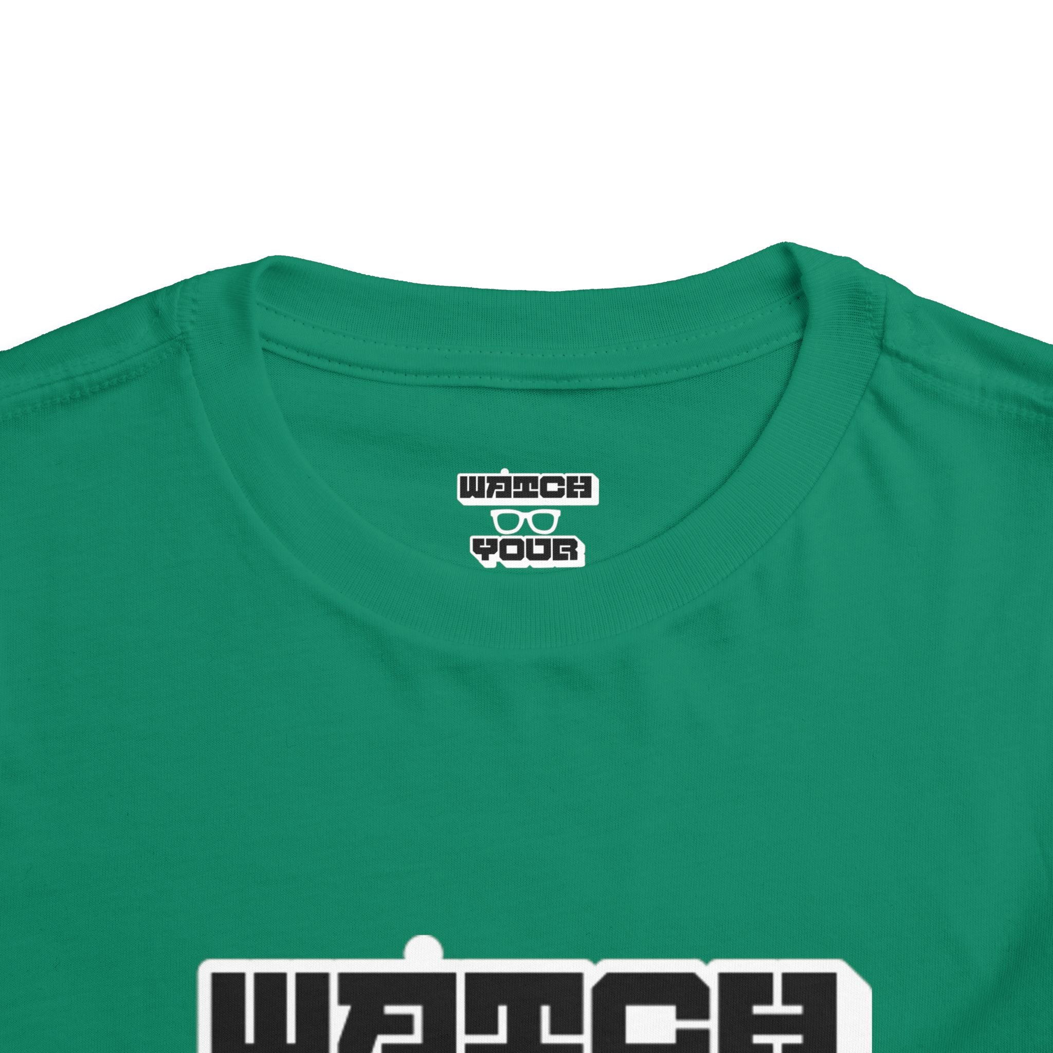 Toddler Tee — "Watch Your Back" Graphic Kids Shirt