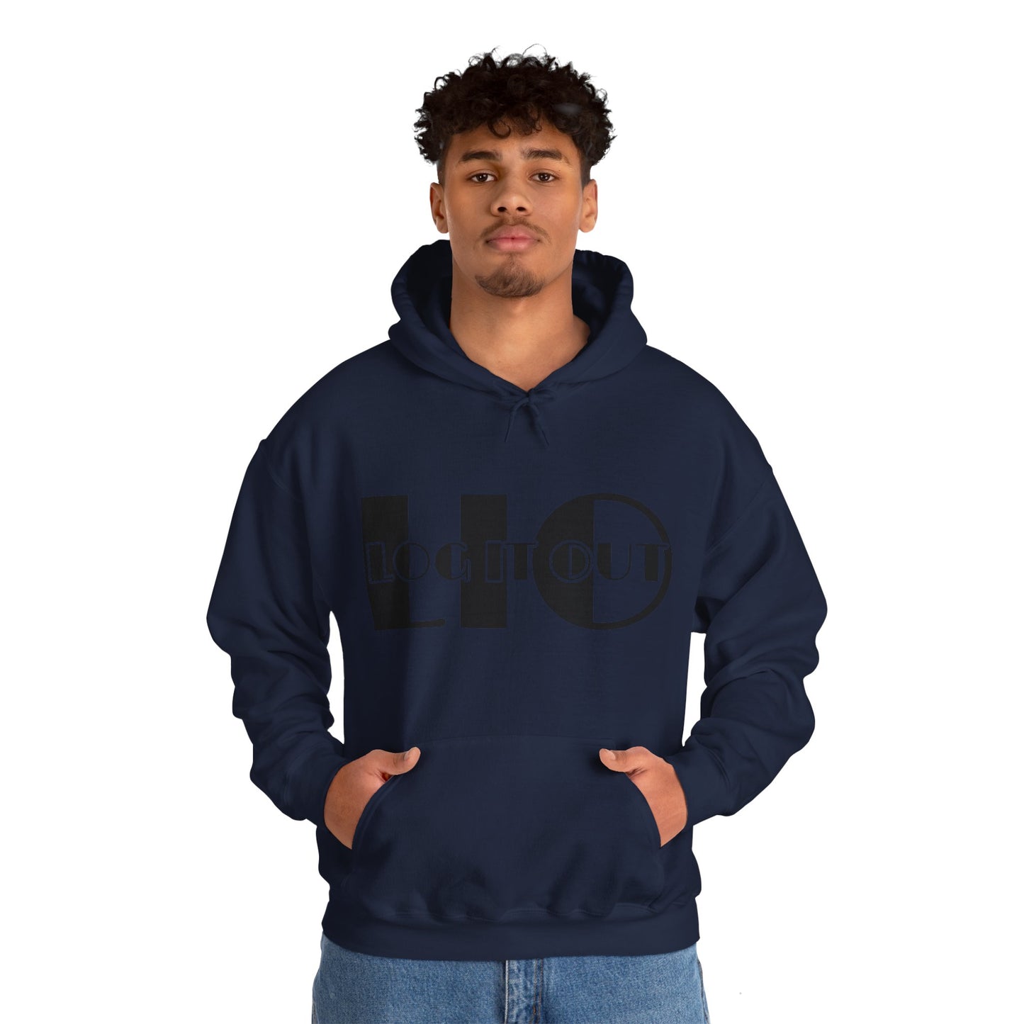 Log it out Unisex Heavy Blend™ Hooded Sweatshirt
