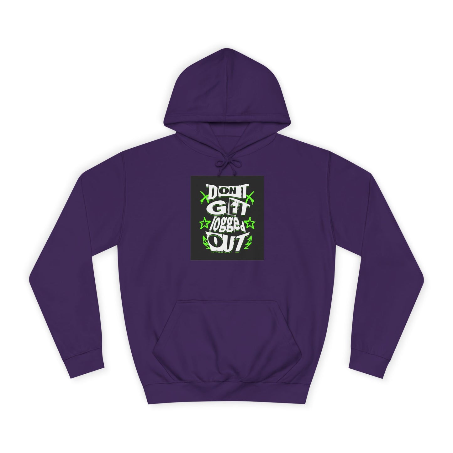 Vibrant Unisex Hoodie - Perfect for Life, Casual Outings & Gift Ideas - Fun Design: 'Don't Get Logged Out!'