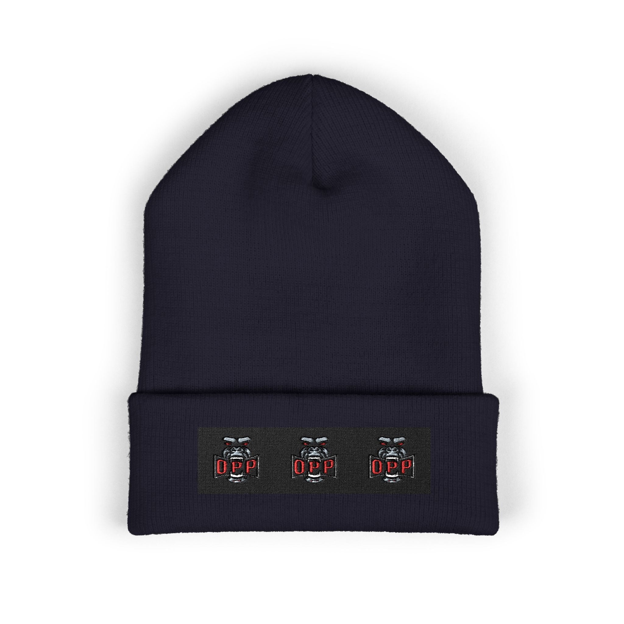 Embroidered OPP Cuffed Beanie — Musician Winter Hat