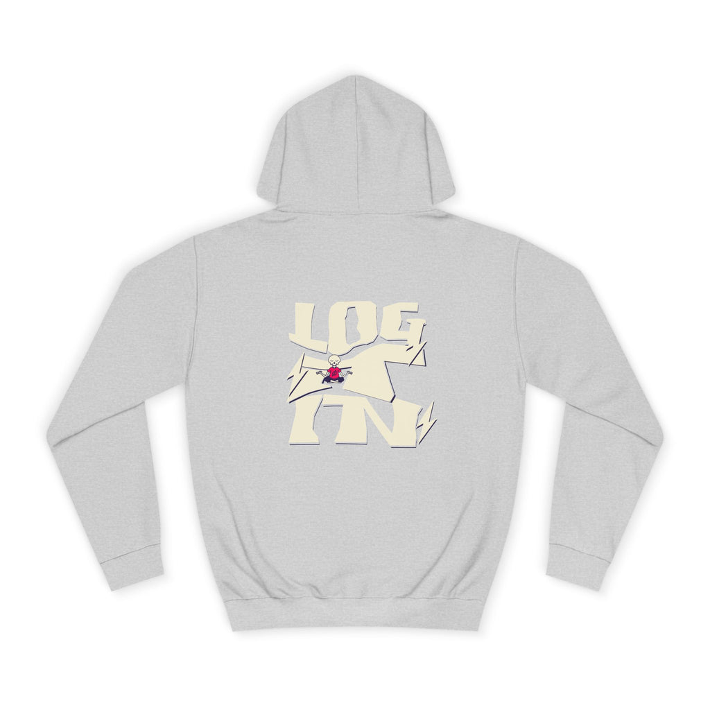 Cozy Unisex Log it in Hoodie - Floral Design, Ideal Gift, Casual Wear, Spring Wardrobe Essentials