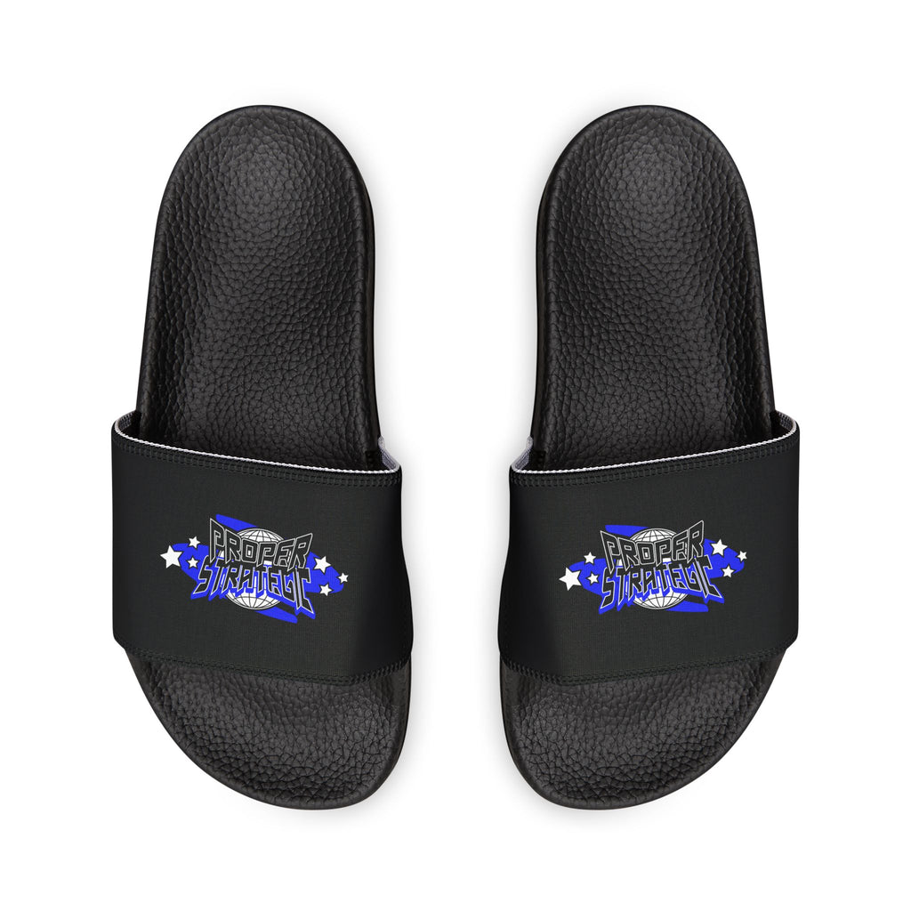 Youth Slide Sandals – "SUPA SUPA" Star Graphic Removable Strap Slides