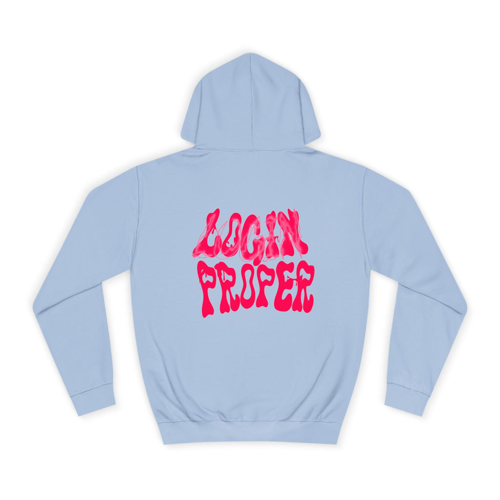 Trendy Unisex Hoodie - 'LOGIN PROPER' Graphic Sweatshirt for, Casual Wear, Gifts' Events, Street Style