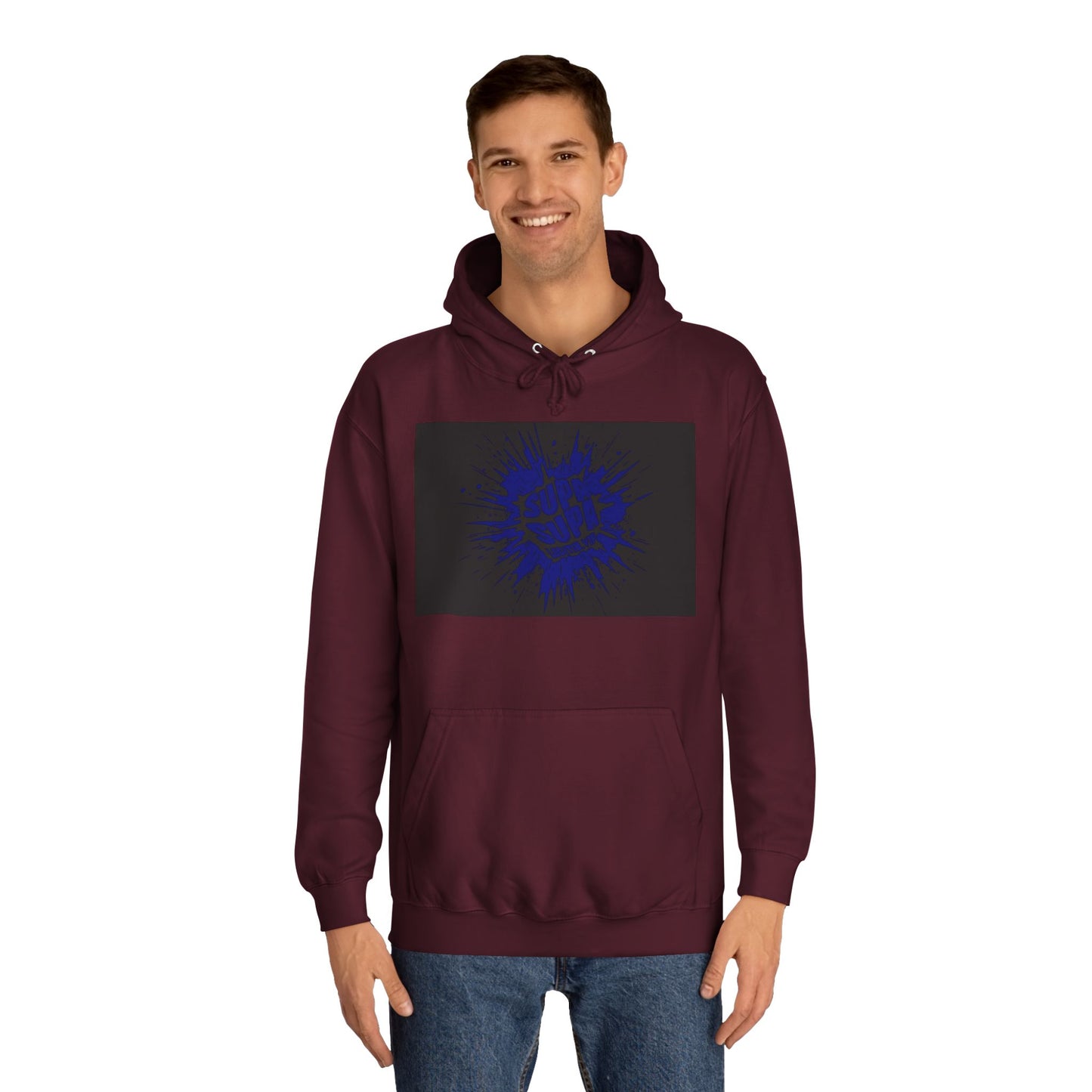 Unisex Supa Supa Hoodie with Bold Graphic Design, Comfortable Casual Wear, Ideal for Everyday, Perfect for Gifting, Spring and Fall Fashion